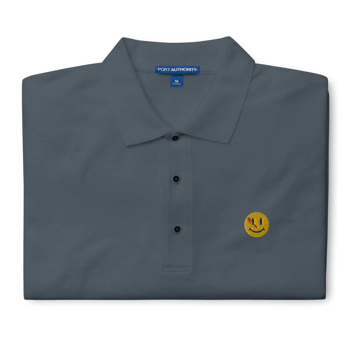 The Watchers Smiley Face Men&#39;s Premium Polo