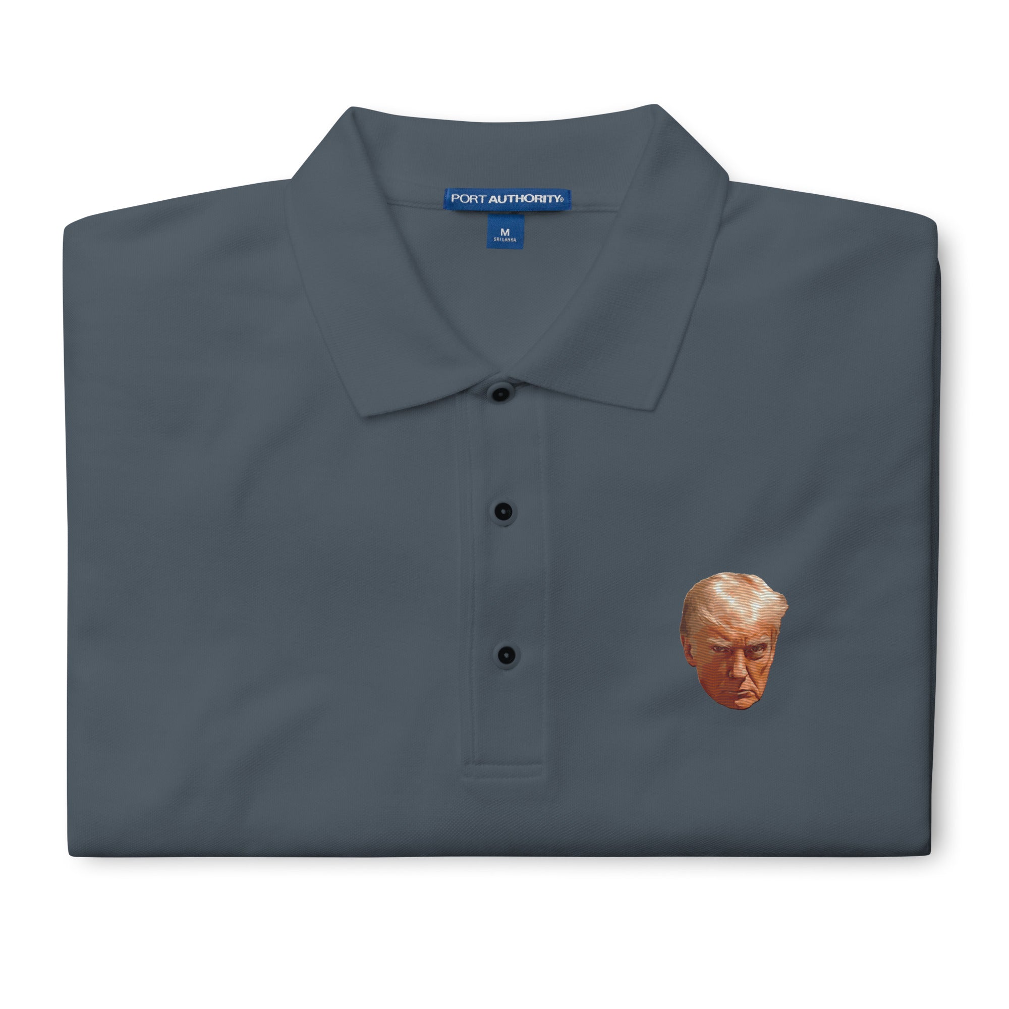 Trump Mugshot Embroidered Men's Polo