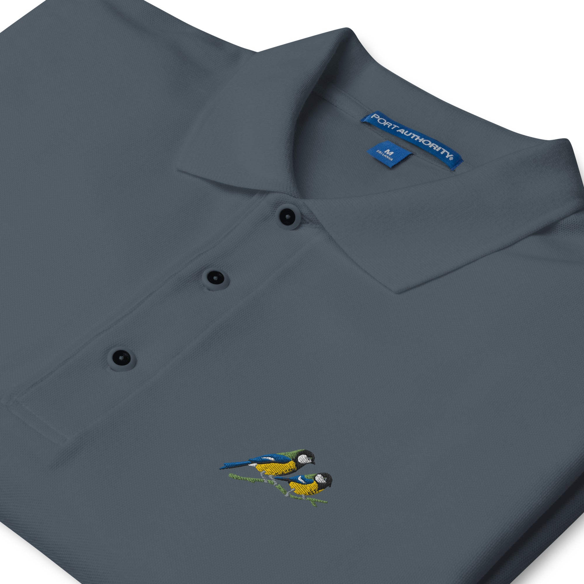 A Pair of Great Tits Men's Premium Polo