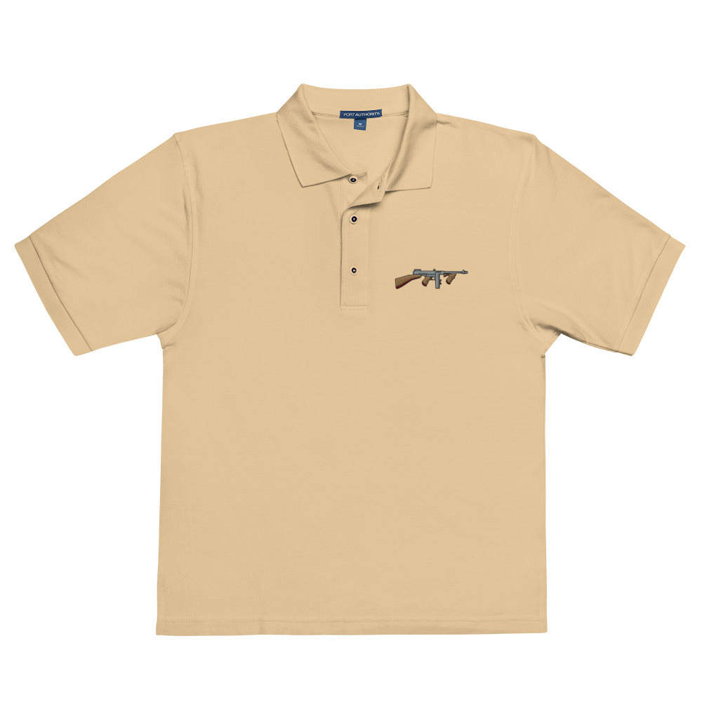 Tommy Gun with Drum Mag Men's Polo