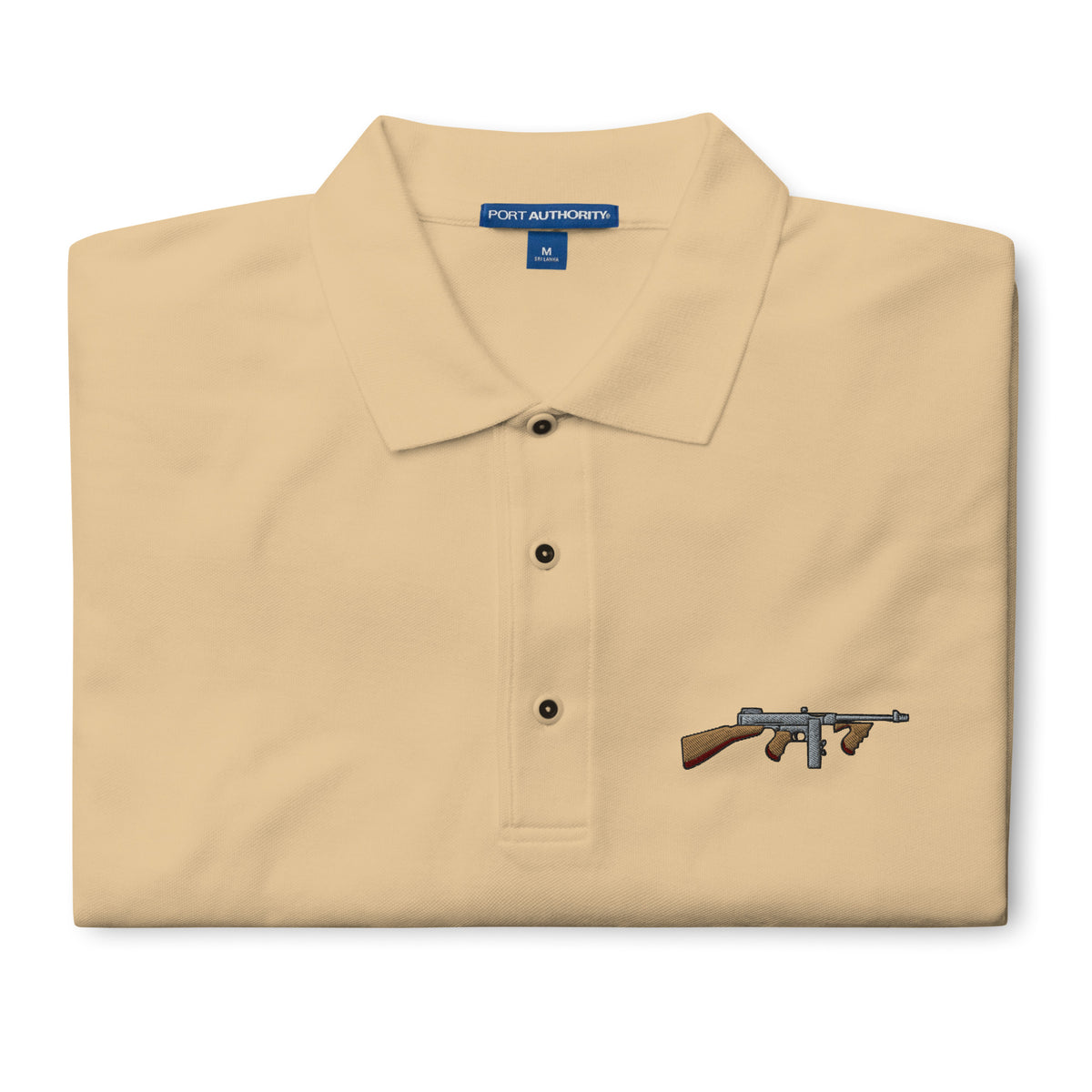 Tommy Gun with Drum Mag Men&#39;s Polo