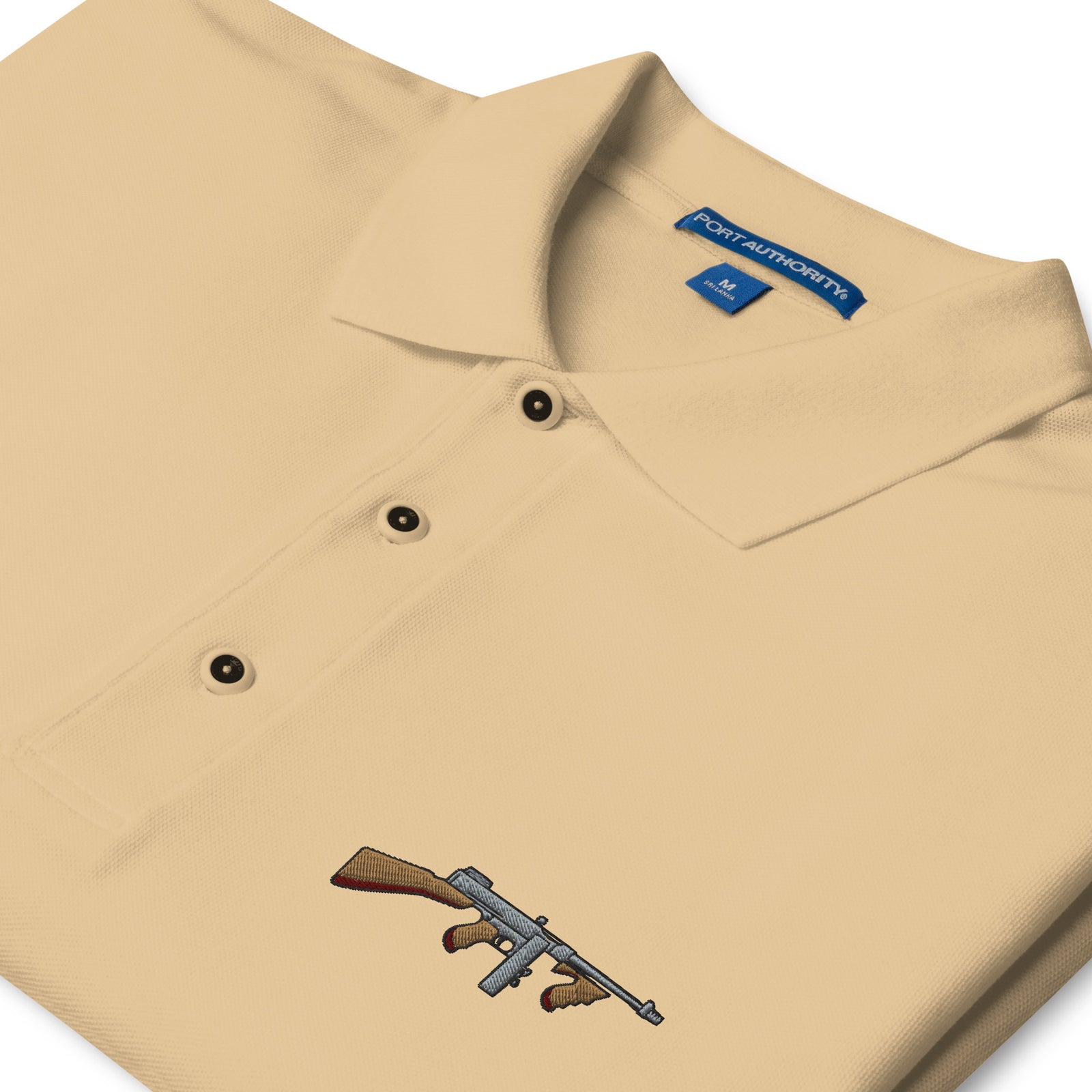 Tommy Gun with Drum Mag Men's Polo