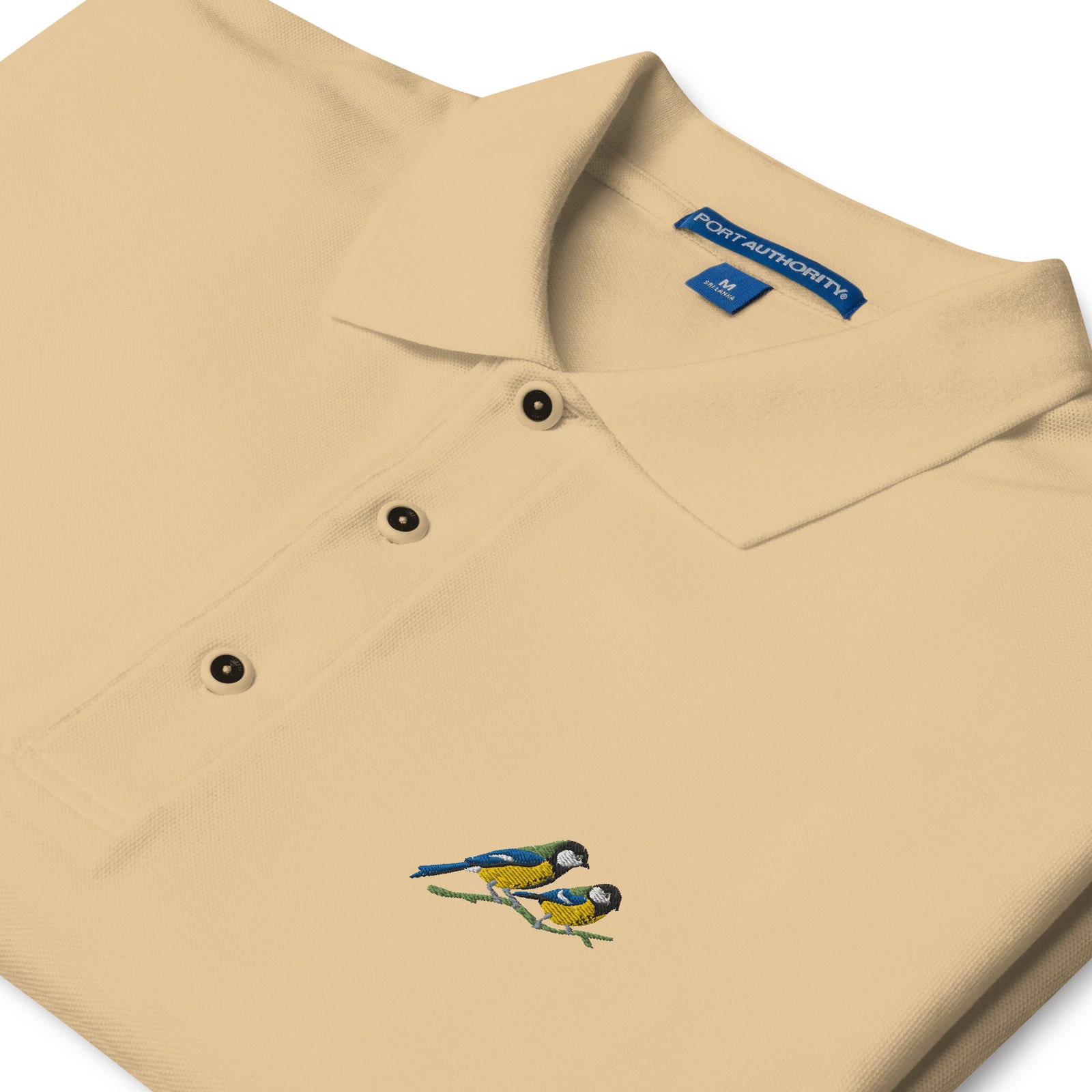 A Pair of Great Tits Men's Premium Polo
