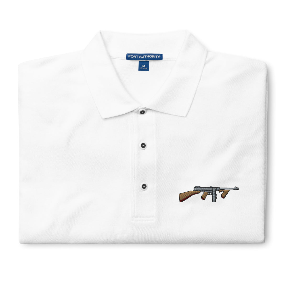 Tommy Gun with Drum Mag Men&#39;s Polo