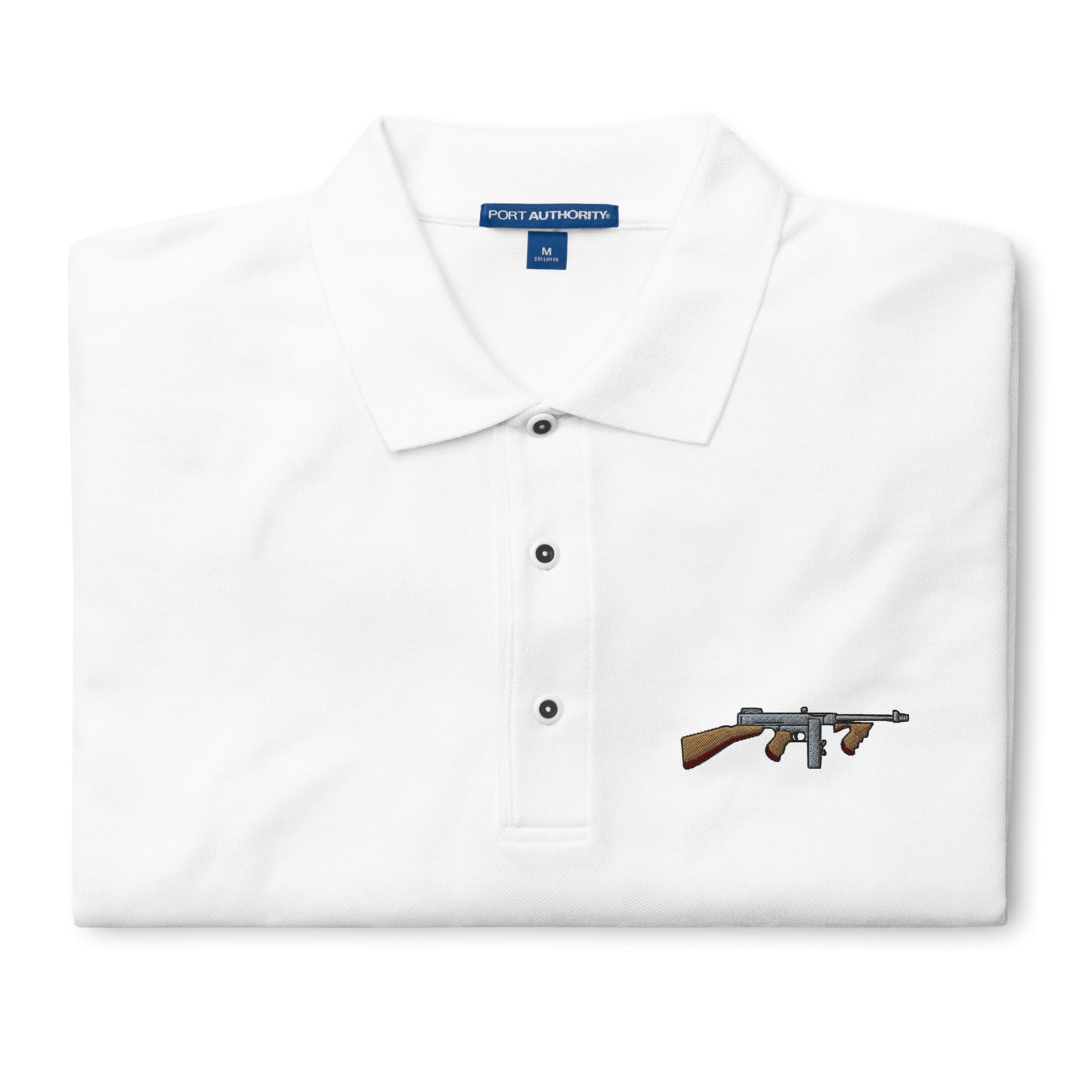 Tommy Gun with Drum Mag Men's Polo