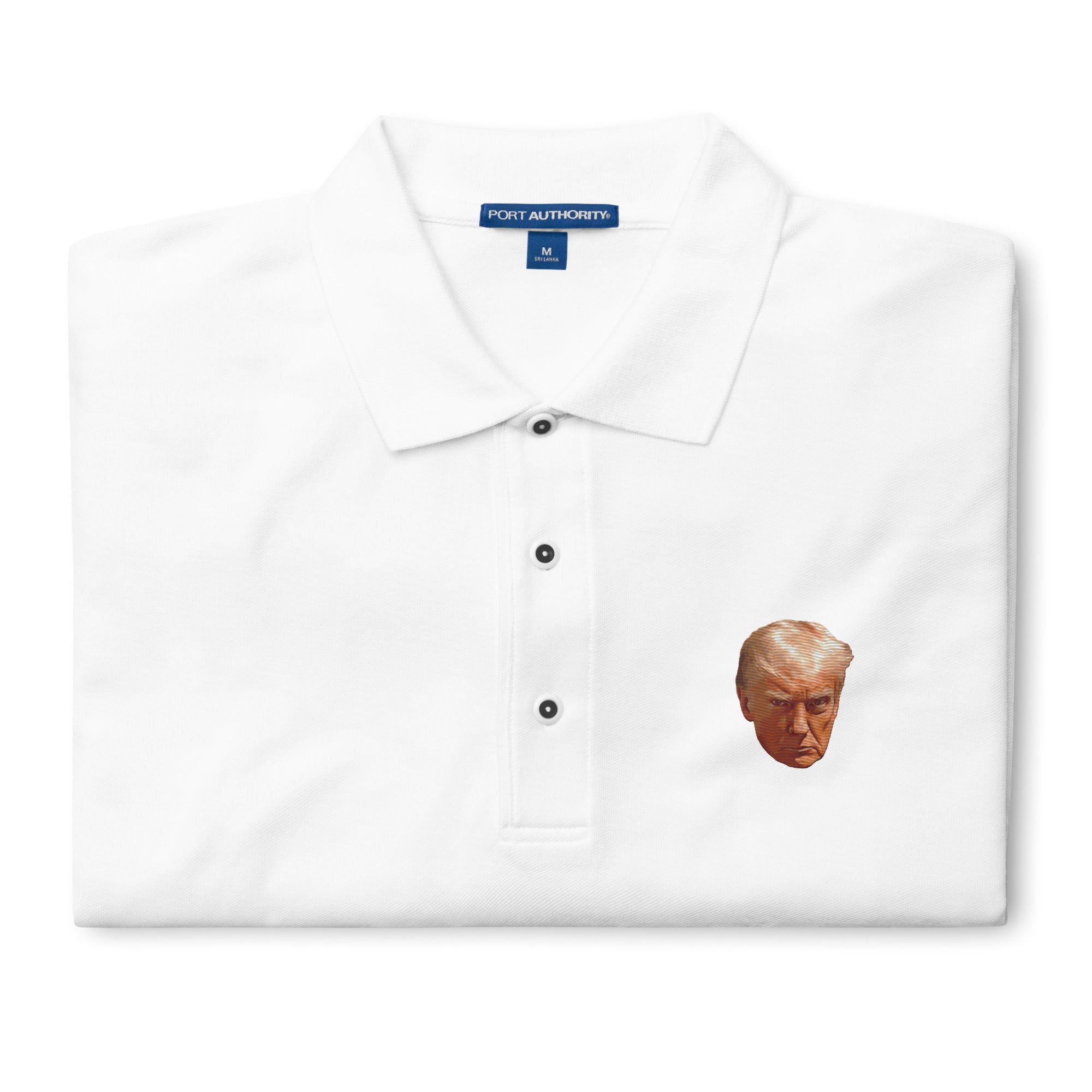 Trump Mugshot Embroidered Men's Polo
