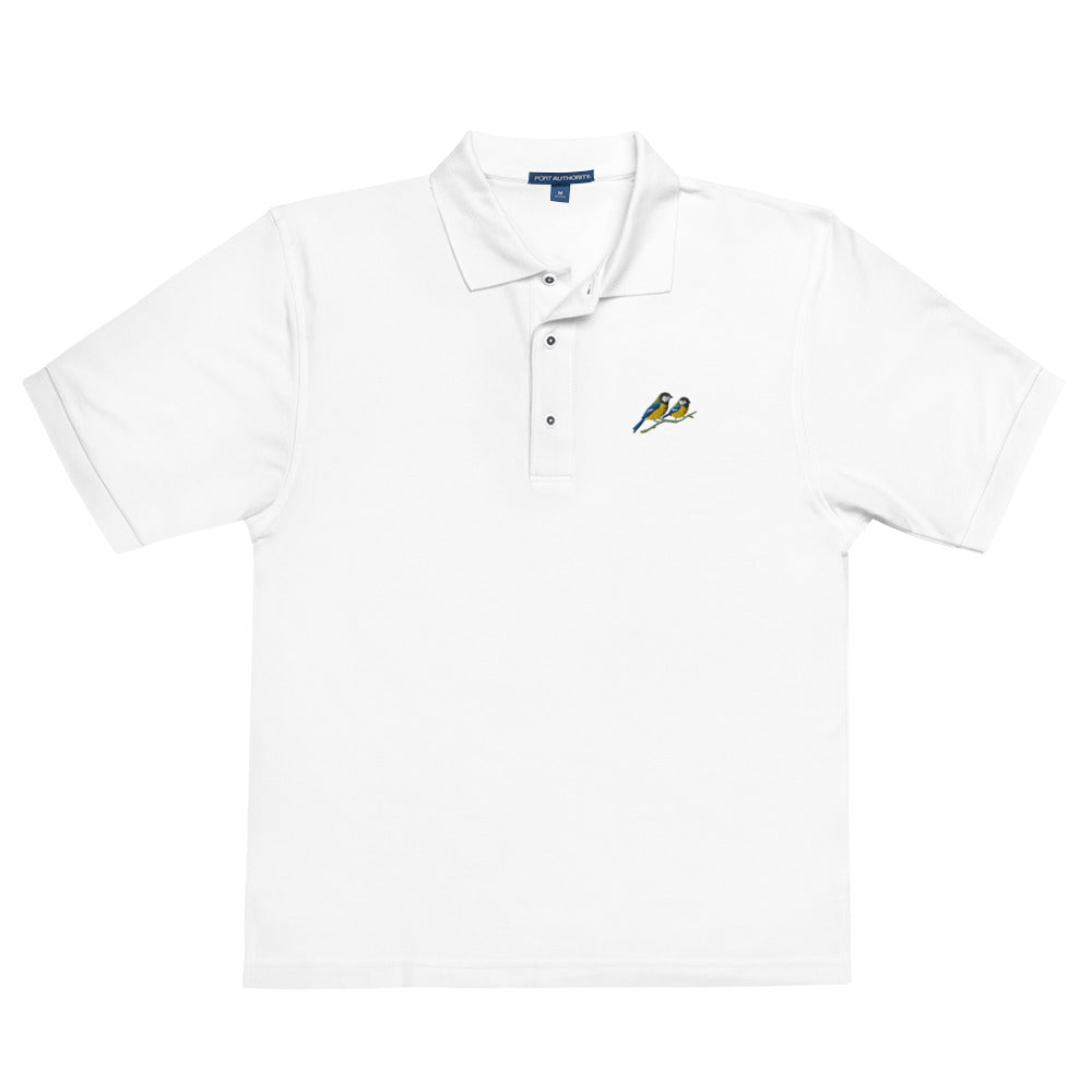 A Pair of Great Tits Men&#39;s Premium Polo