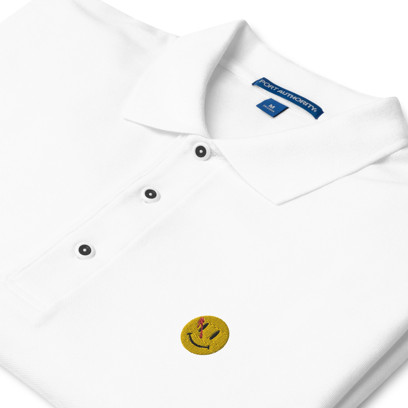 The Watchers Smiley Face Men's Premium Polo