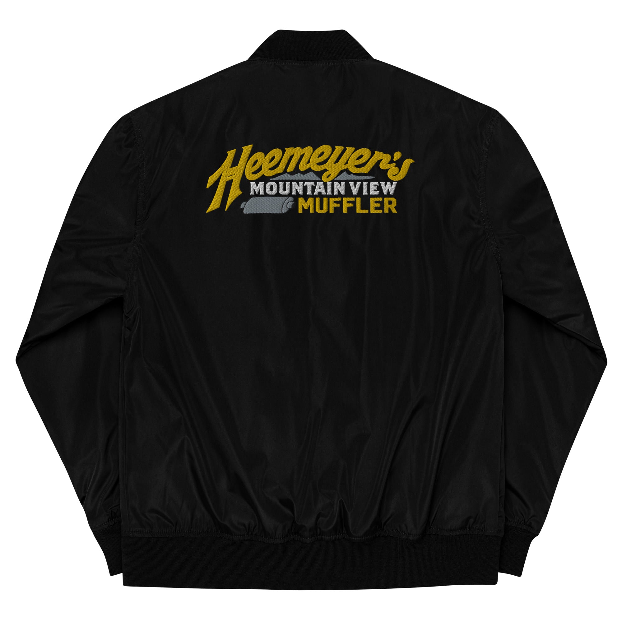 Heemeyer's Mountain View Muffler Bomber Jacket