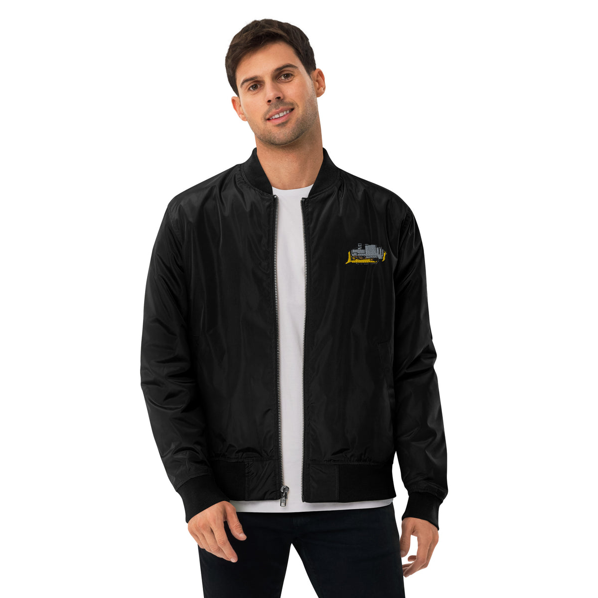 Heemeyer&#39;s Mountain View Muffler Bomber Jacket