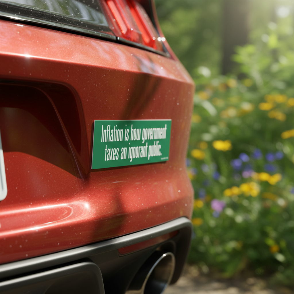 Inflation Tax Car Magnet