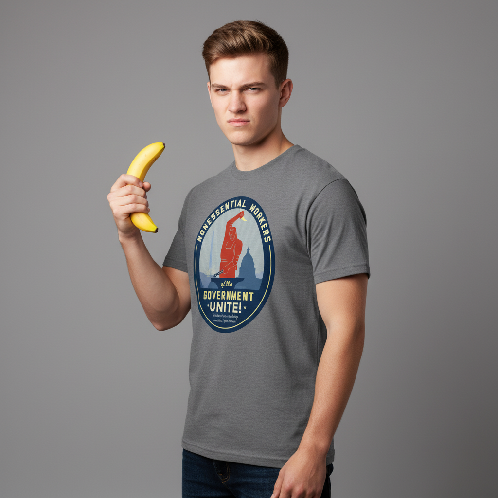 Nonessential Workers of the Government Unite! Government Shutdown Short Sleeve T-Shirt