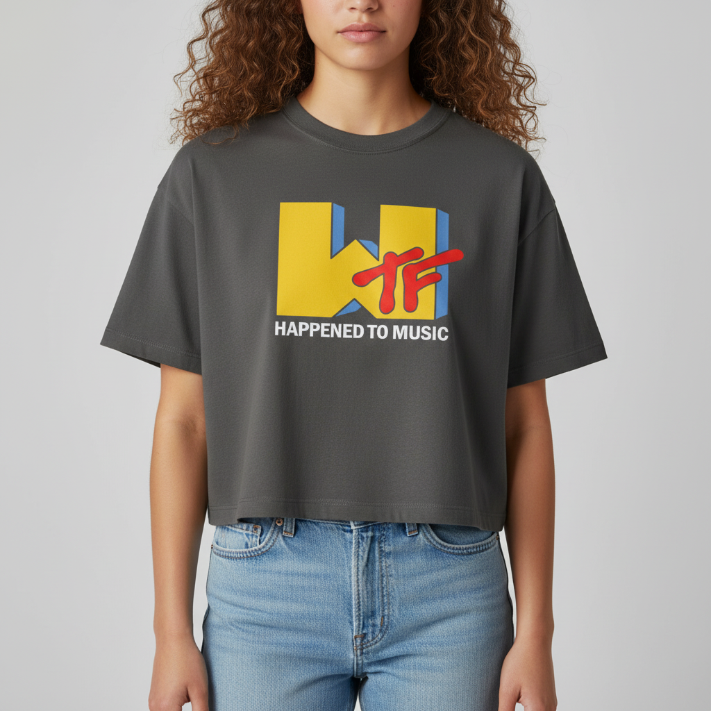 WTF Happened to Music Women’s Heavyweight Boxy Tee