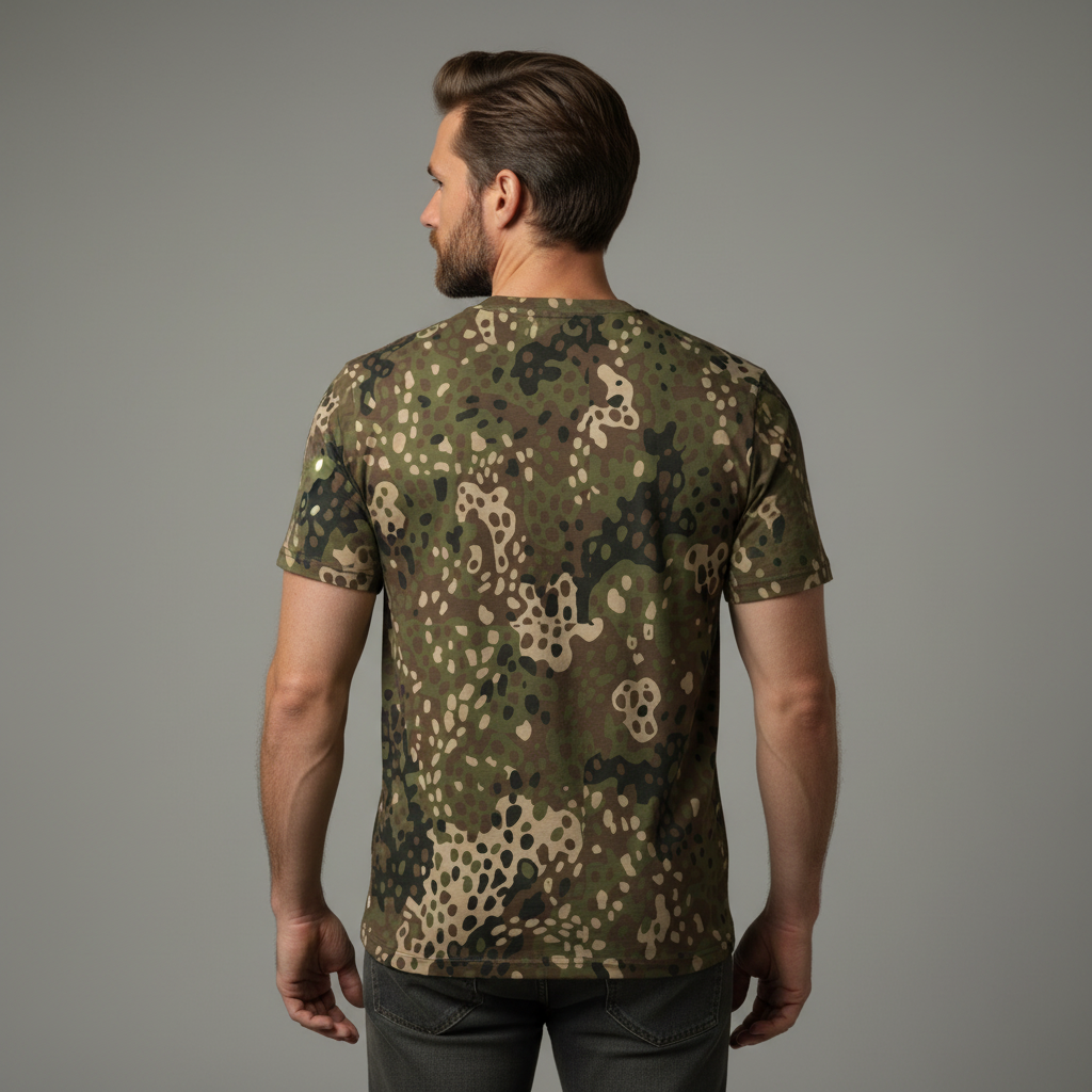 Erbsenmuster Men’s Cotton Crew Neck T-Shirt