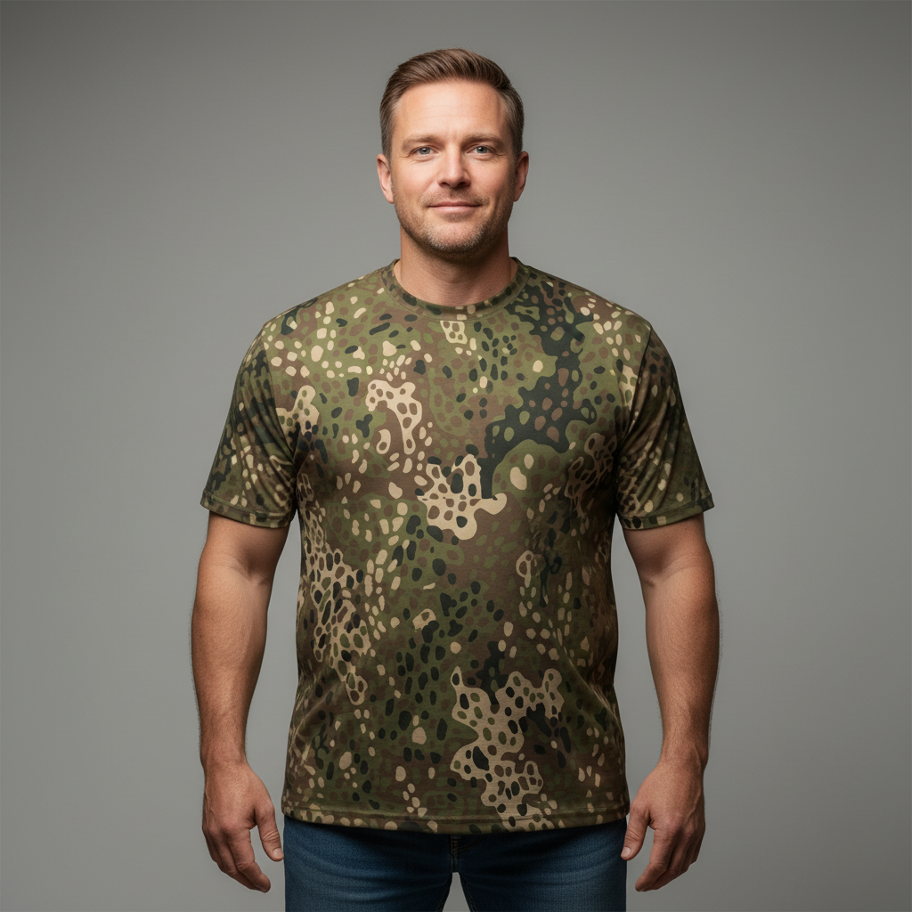 Erbsenmuster Men’s Cotton Crew Neck T-Shirt