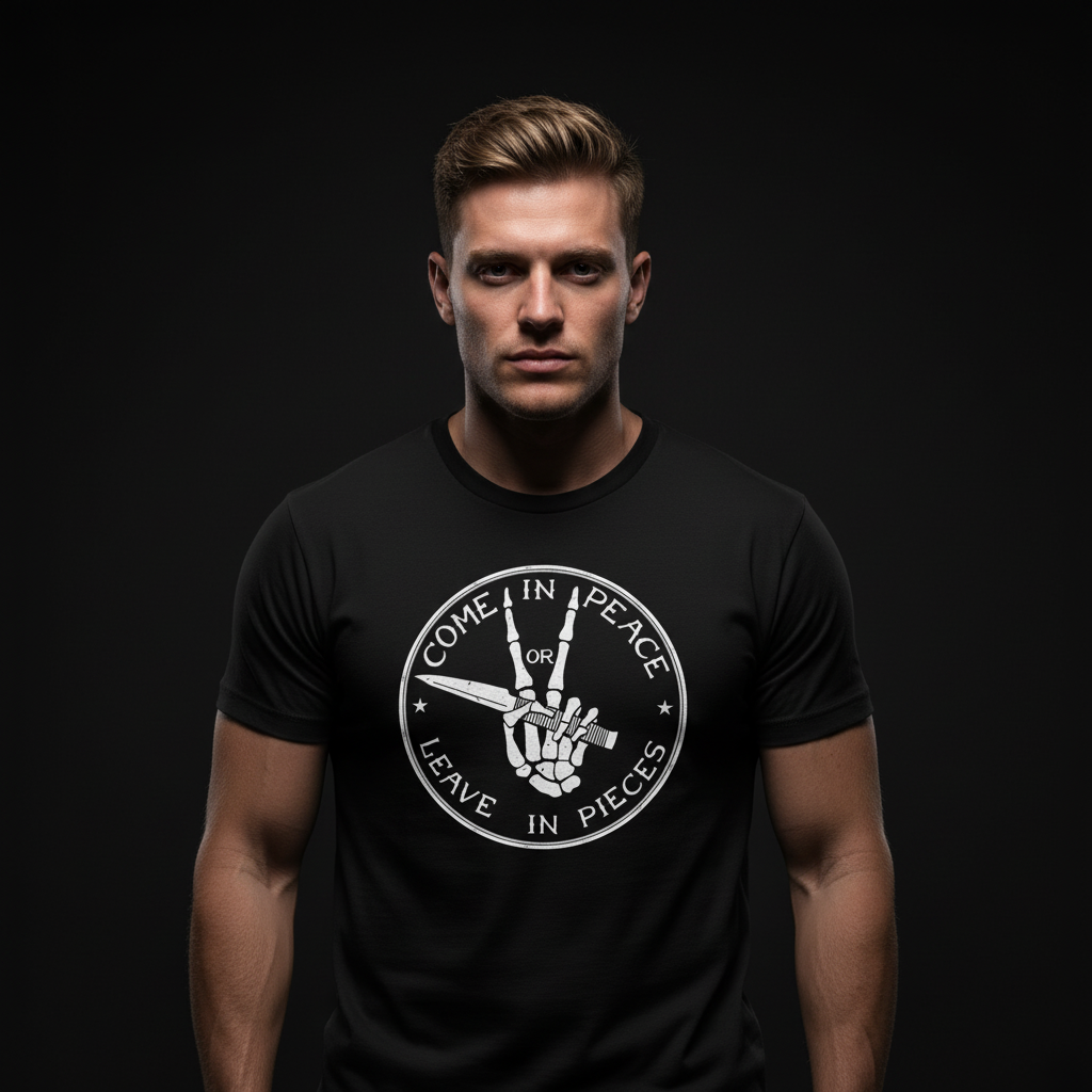 Come In Peace Or Leave In Pieces T-Shirt
