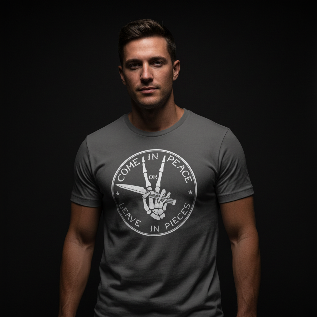 Come In Peace Or Leave In Pieces T-Shirt