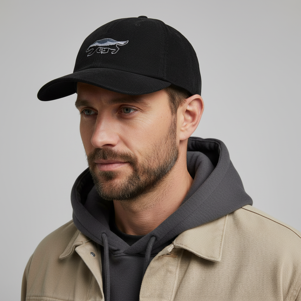 Honey Badger Vintage Corduroy Cap