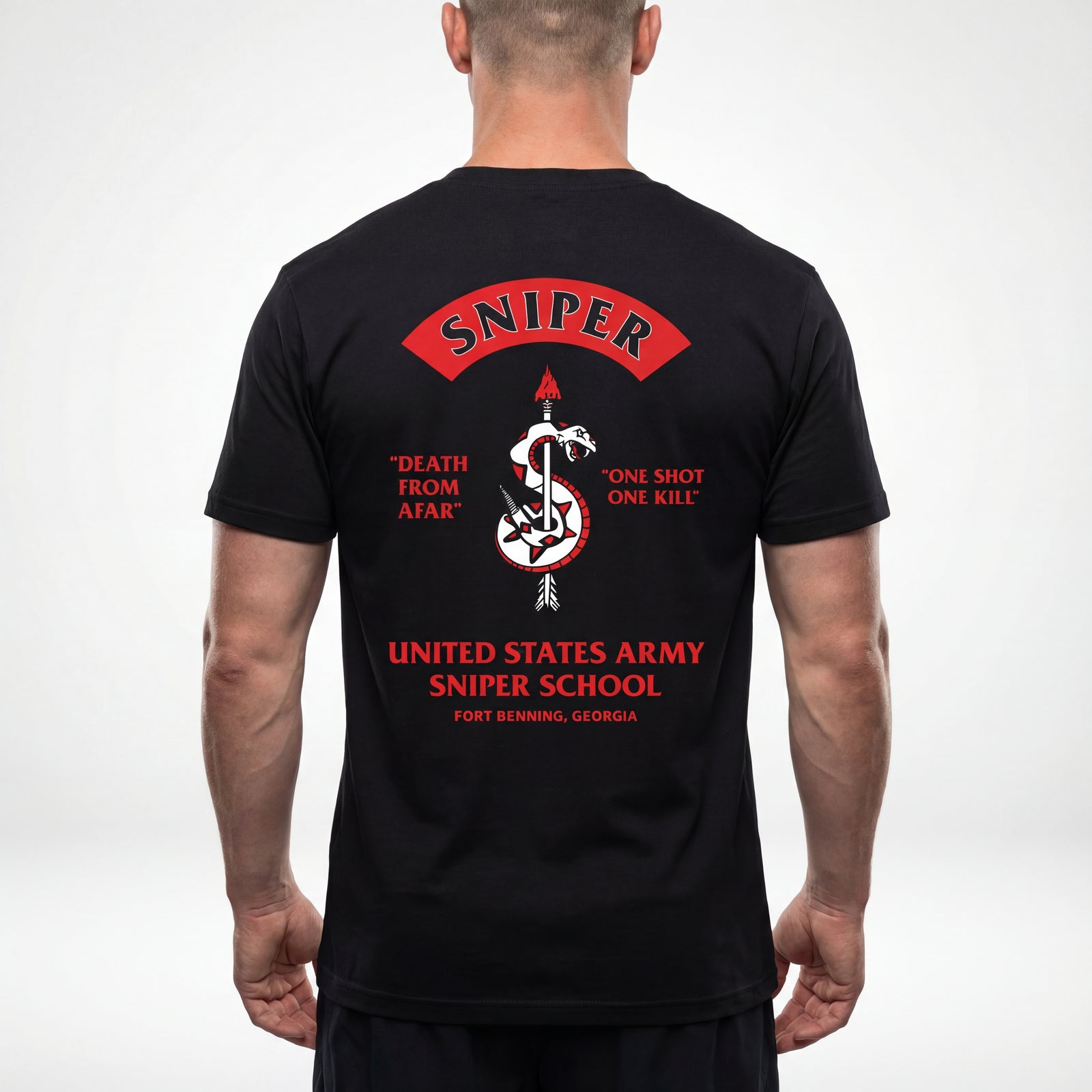 US Army Sniper School Garment-dyed Heavyweight T-shirt