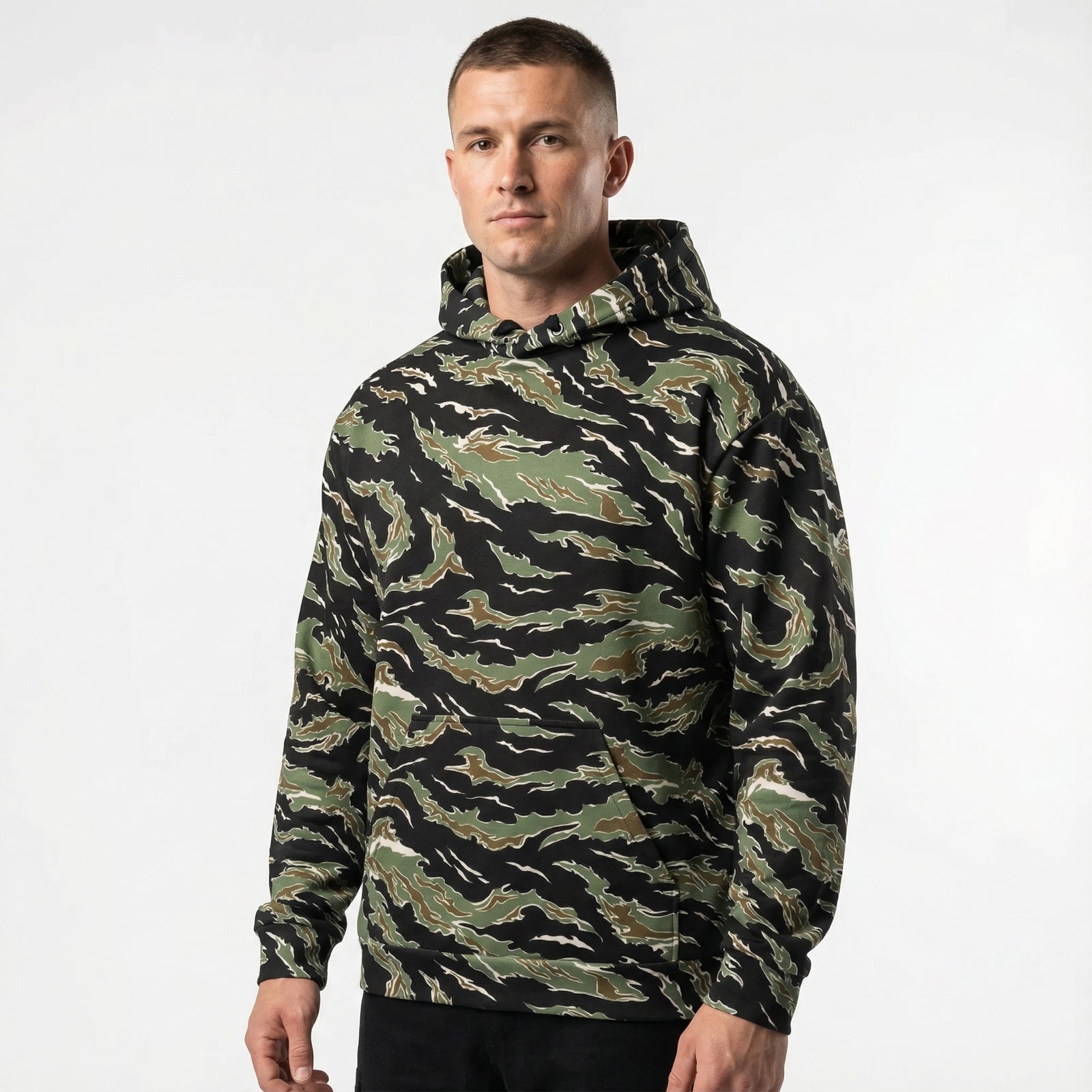 Tiger Stripe Jungle Camouflage Hoodie