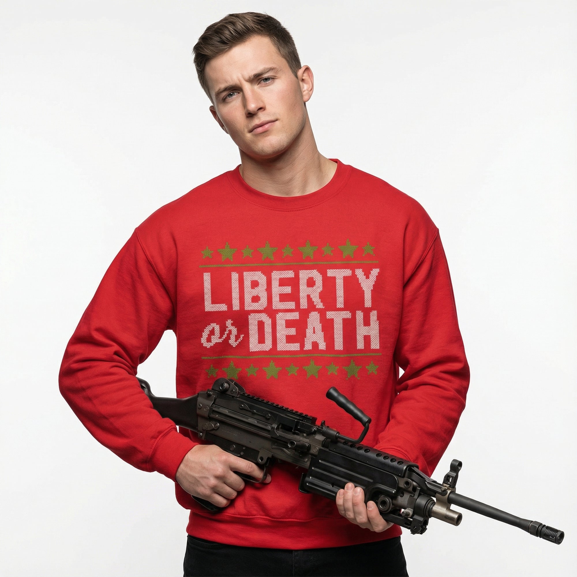 Liberty Or Death Ugly Christmas Sweatshirt