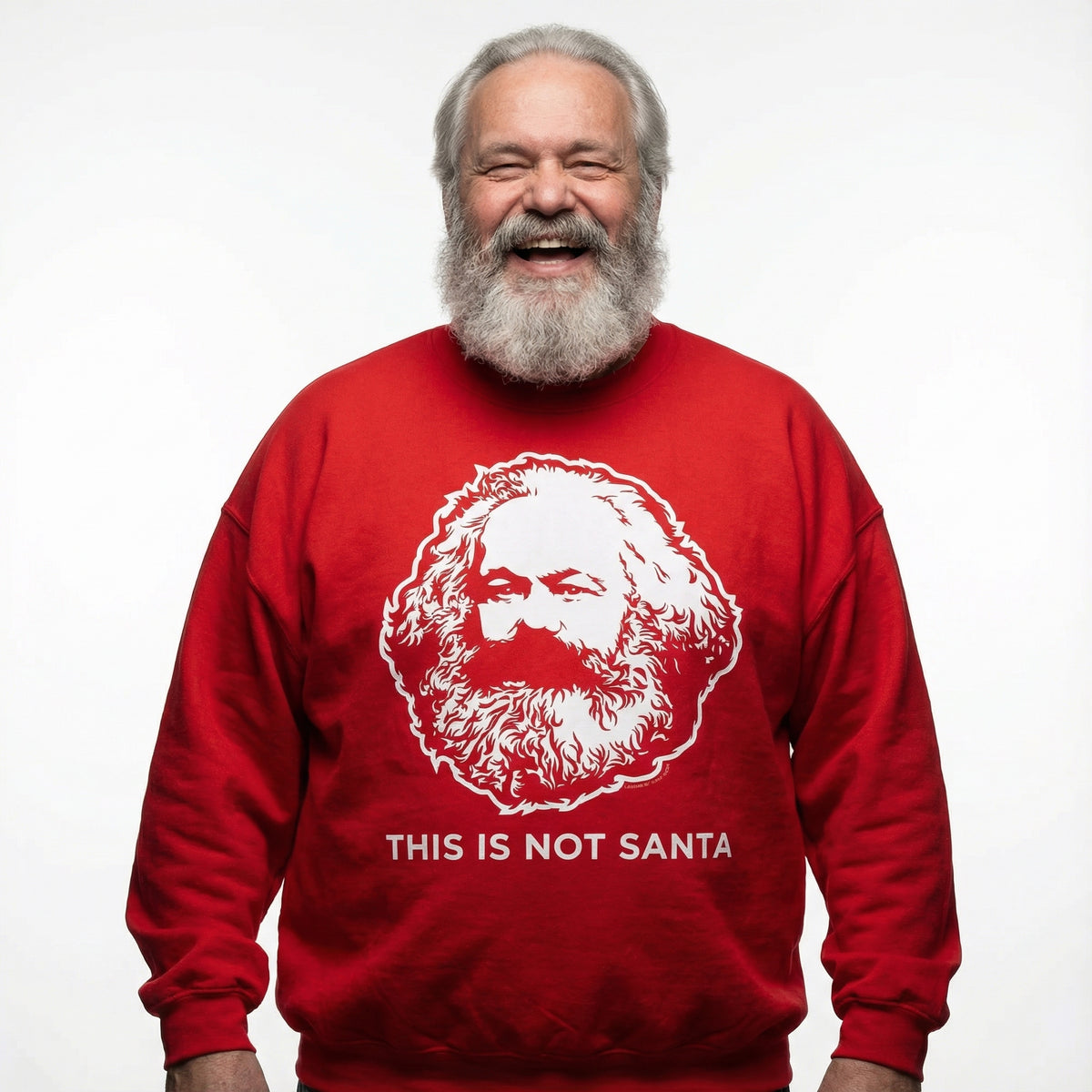 This Is Not Santa Karl Marx Ugly Christmas Sweatshirt