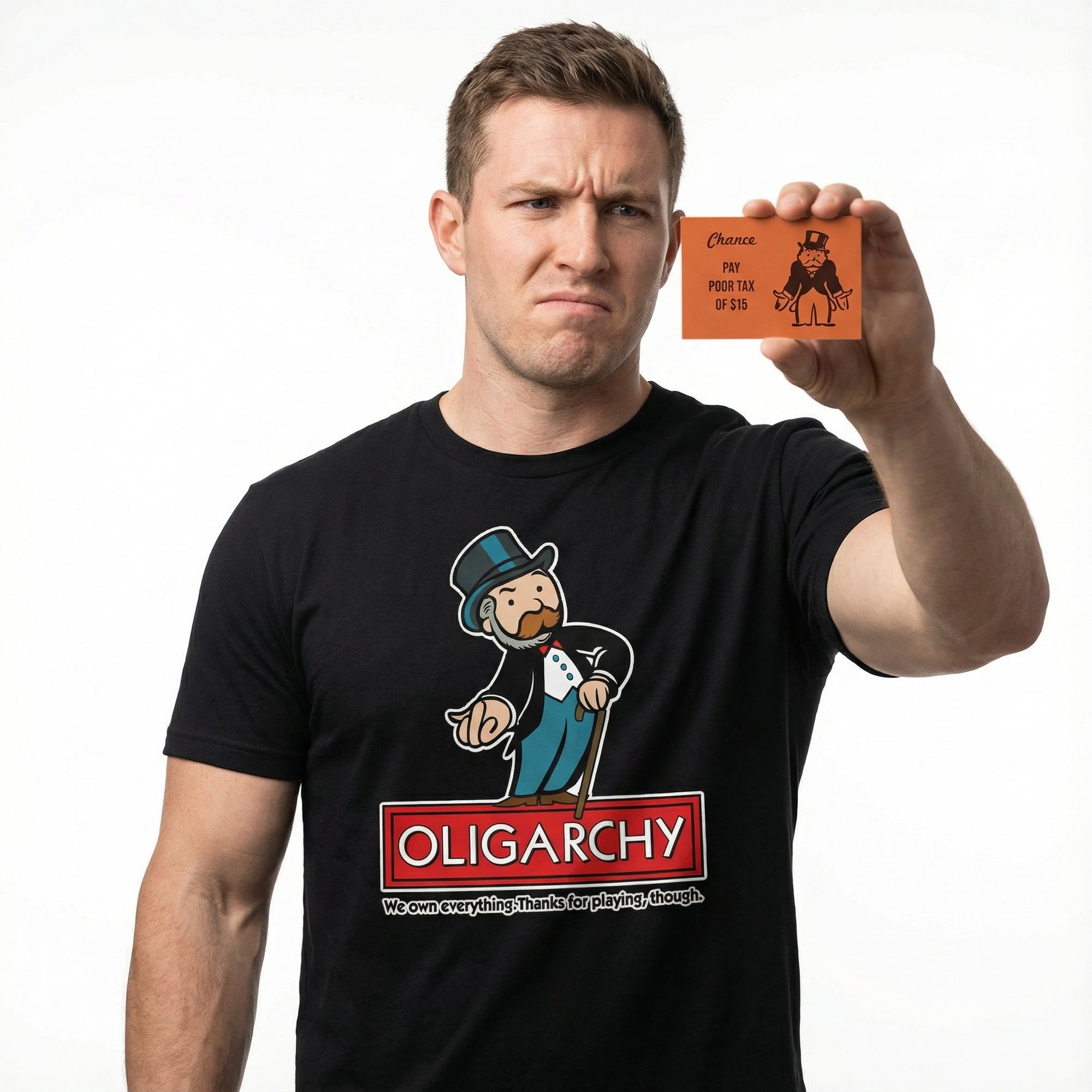 T-shirt Unisex 'Modern Slavery Monopoly' - Marque BlastedRat - Taille Unique - Neuf Avec étiquettes