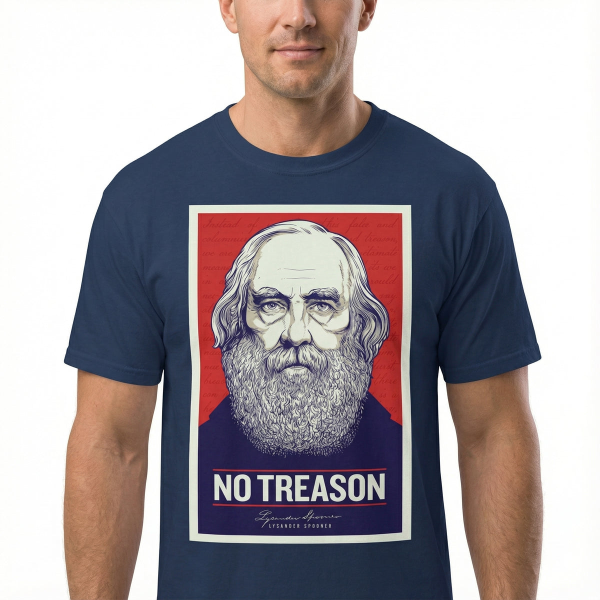 Lysander Spooner No Treason Heavyweight Tee