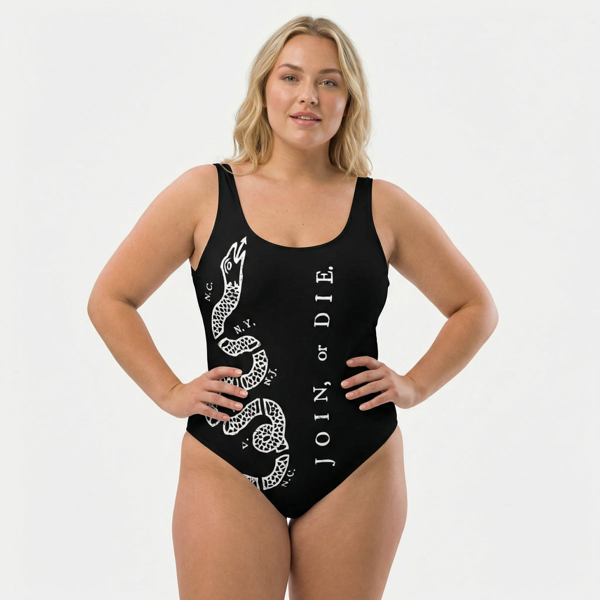 Join or Die One-Piece Swimsuit