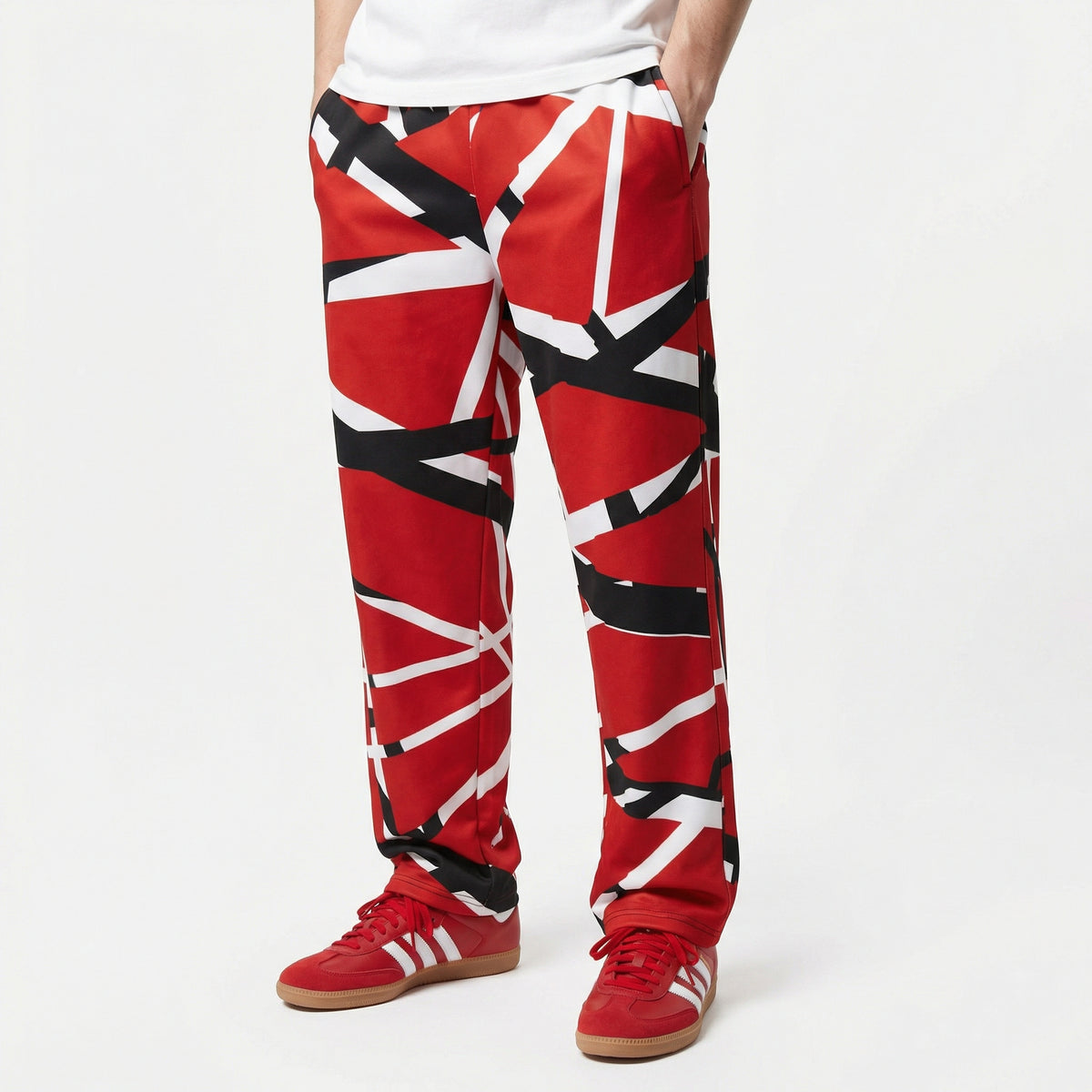Frankenstripe Wide-leg Track Pants