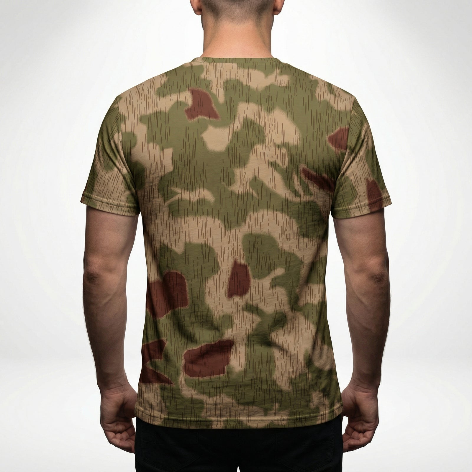 Sumpftarnmuster Swamp Camouflage Men’s Cotton Crew Neck T-shirt