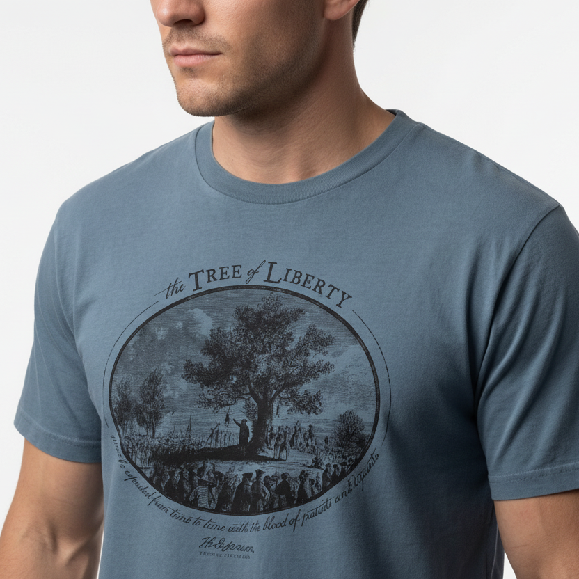 Thomas Jefferson Tree of Liberty Quote Vintage T-Shirt