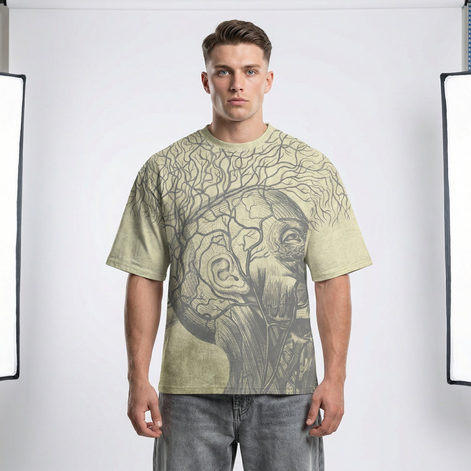 Mindgrower Oversized Cotton Graphic T-Shirt