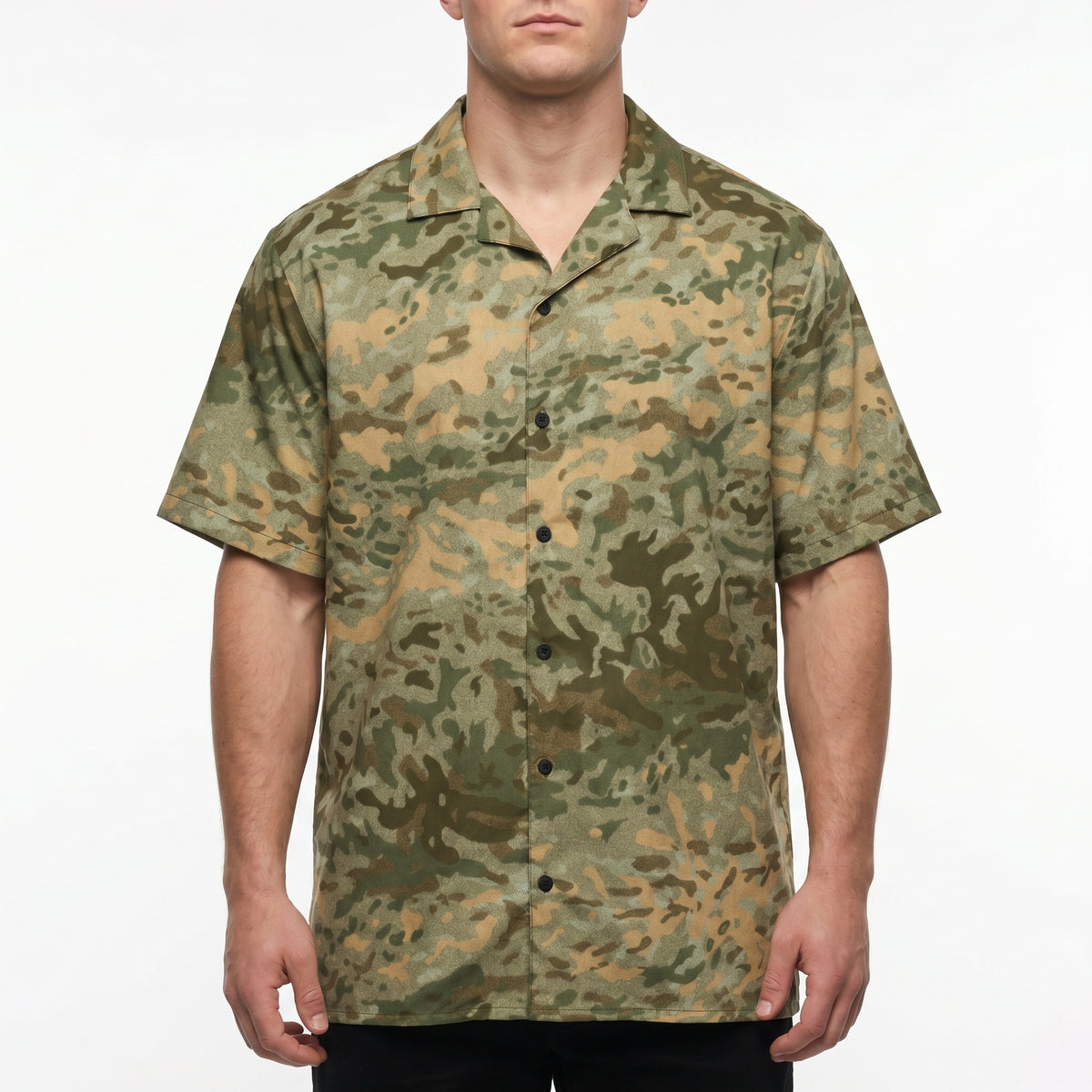 Summer Splotch Button-Up Camo Shirt