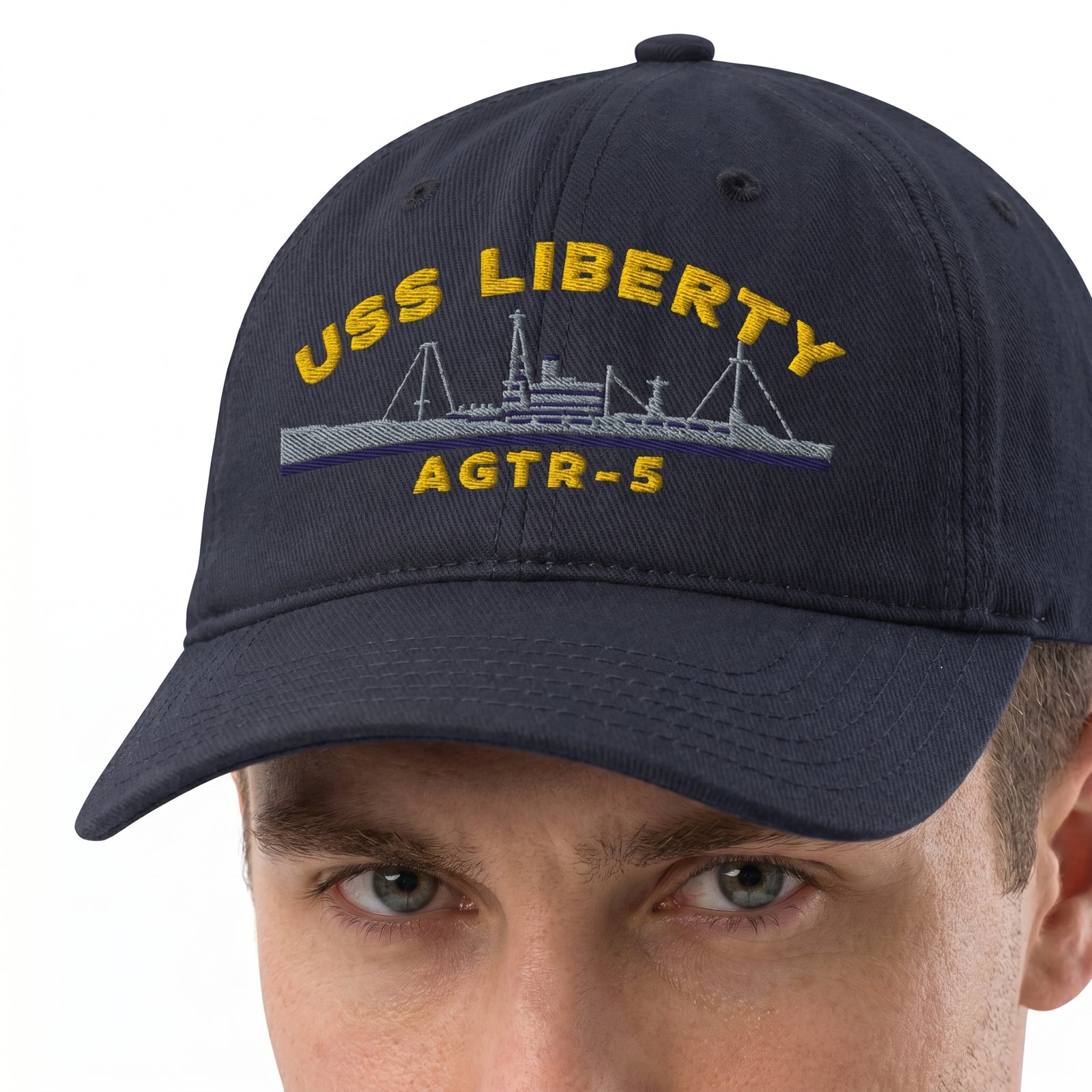 USS Liberty AGTR-5 Embroidered Low-Profile Cap