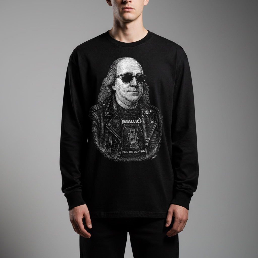 Ben Franklin Rebel Patriot Garment-dyed Heavyweight Long-sleeve Shirt