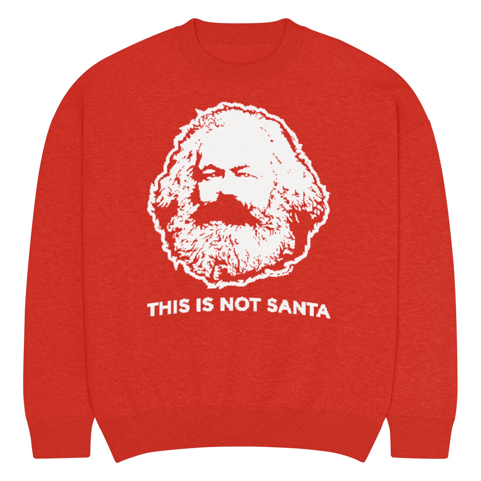 Karl Marx This Isn't Santa Relaxed Fit Knit Sweater