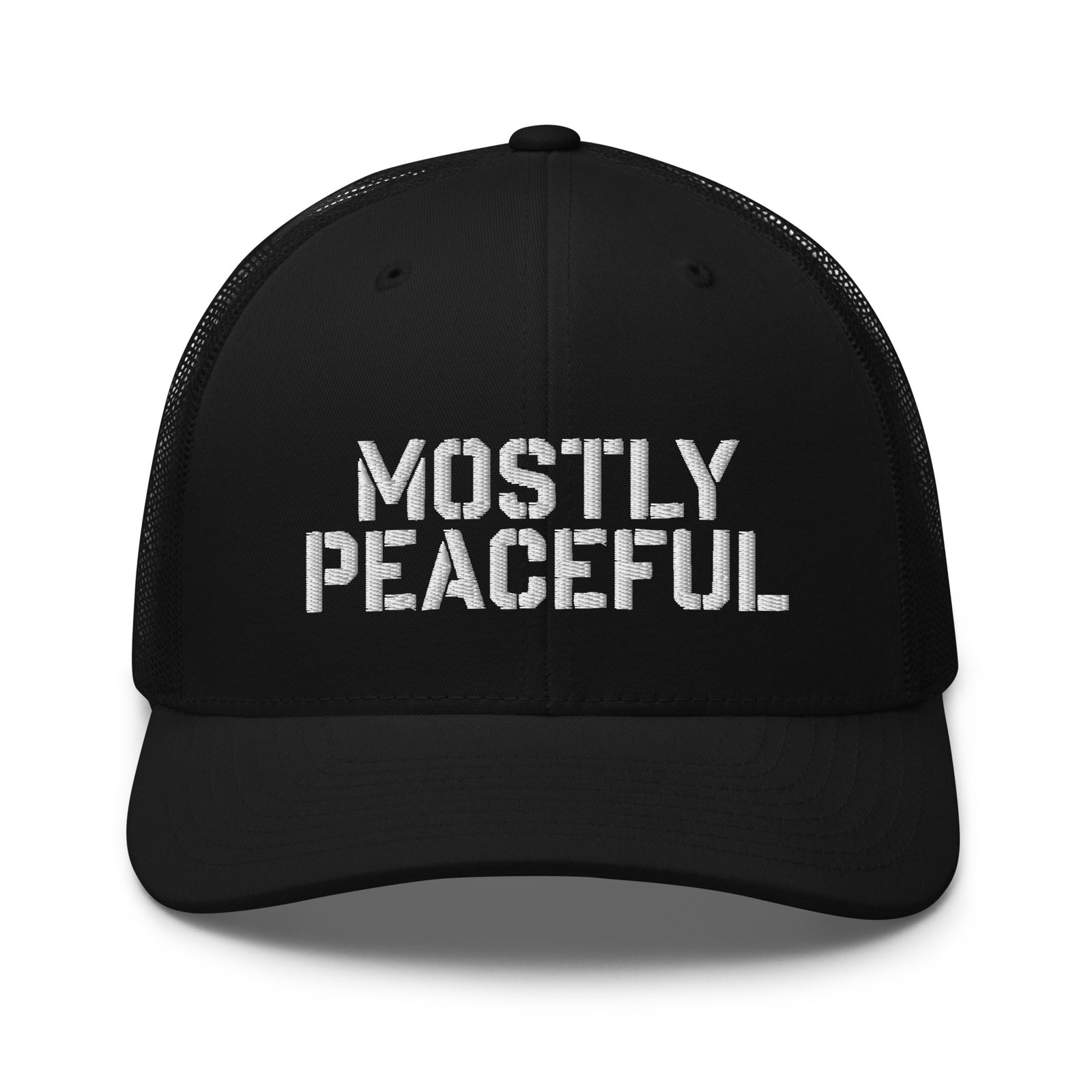 Mostly Peaceful Trucker Cap