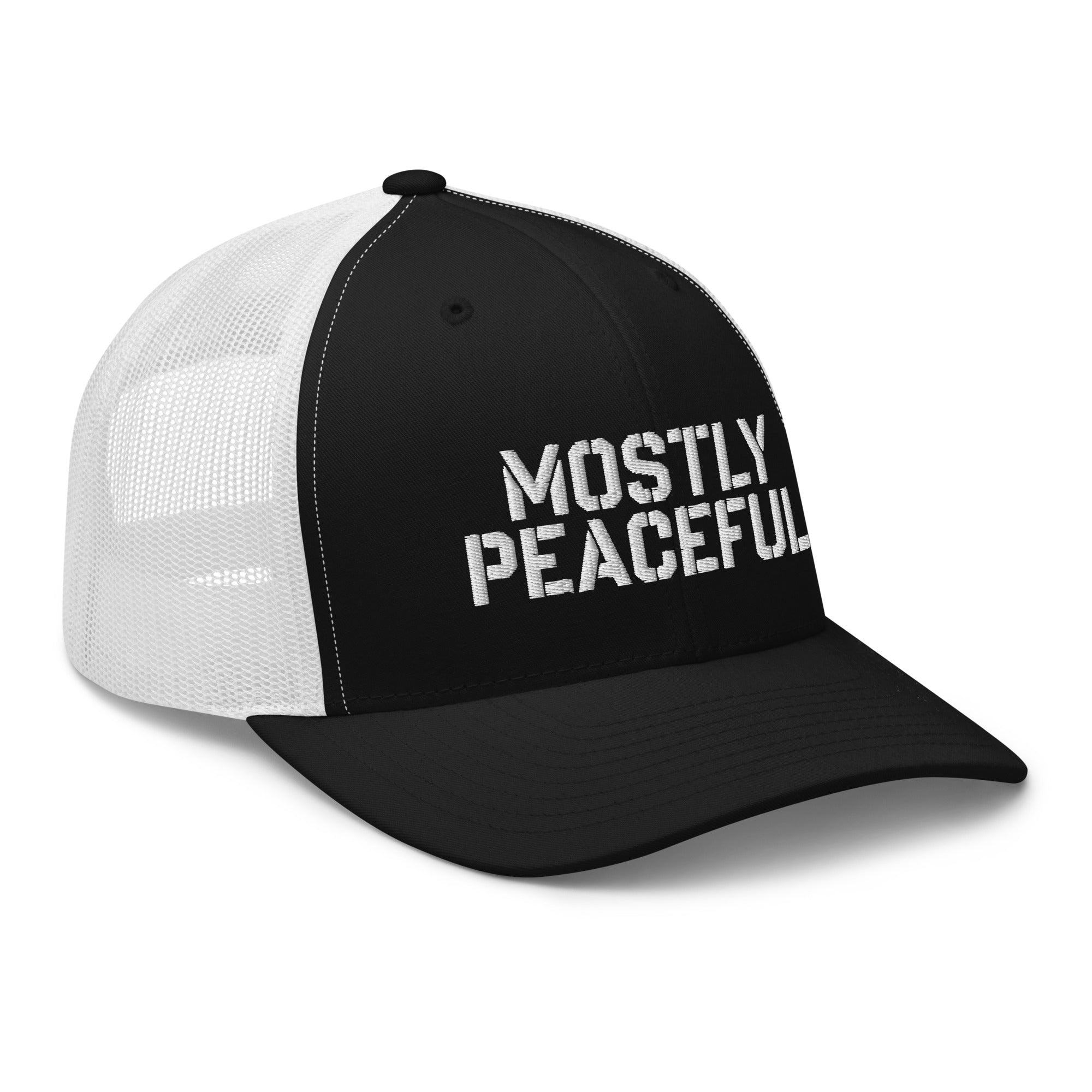 Mostly Peaceful Trucker Cap