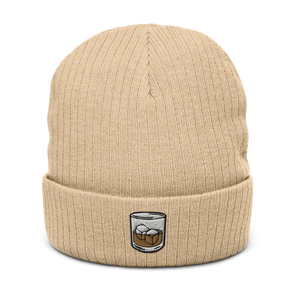 Drinking Cap Ribbed Knit Beanie