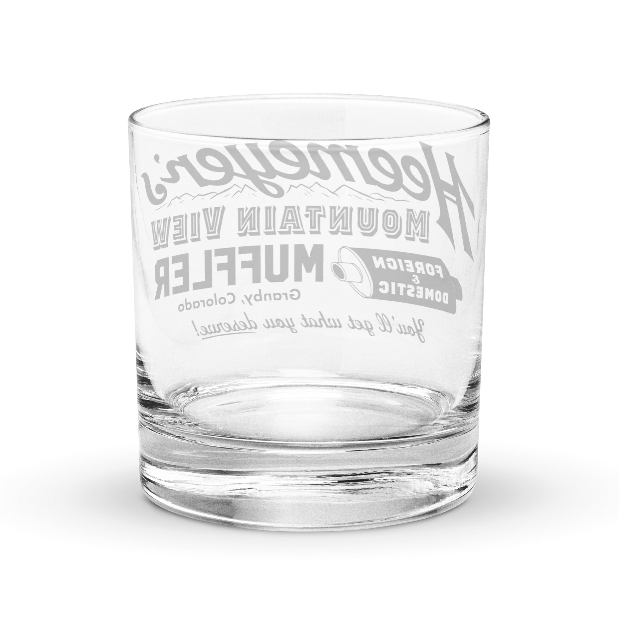 Heemeyer's Mountain View Muffler Rocks glass