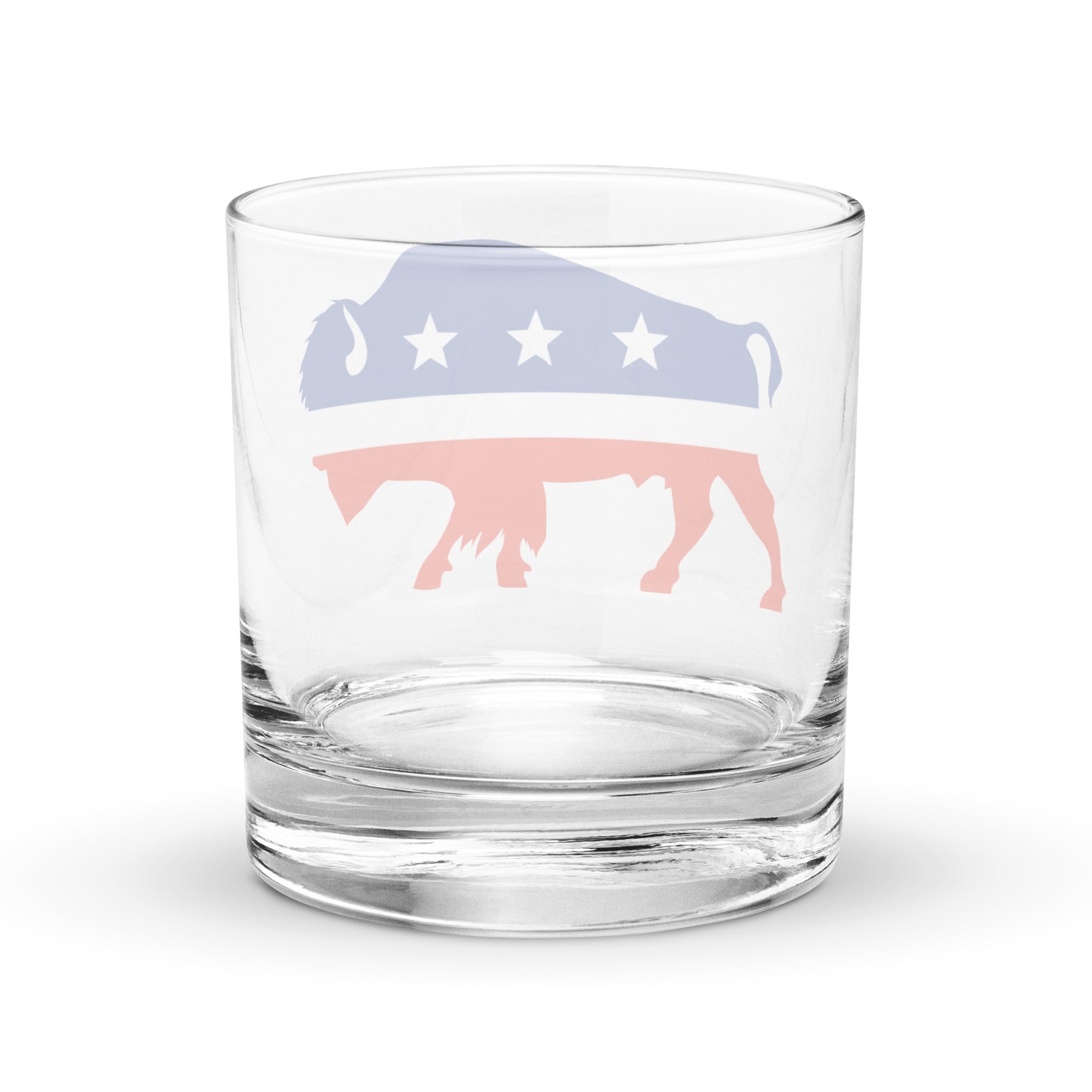 Liberty Maniacs Bison Rocks Glass