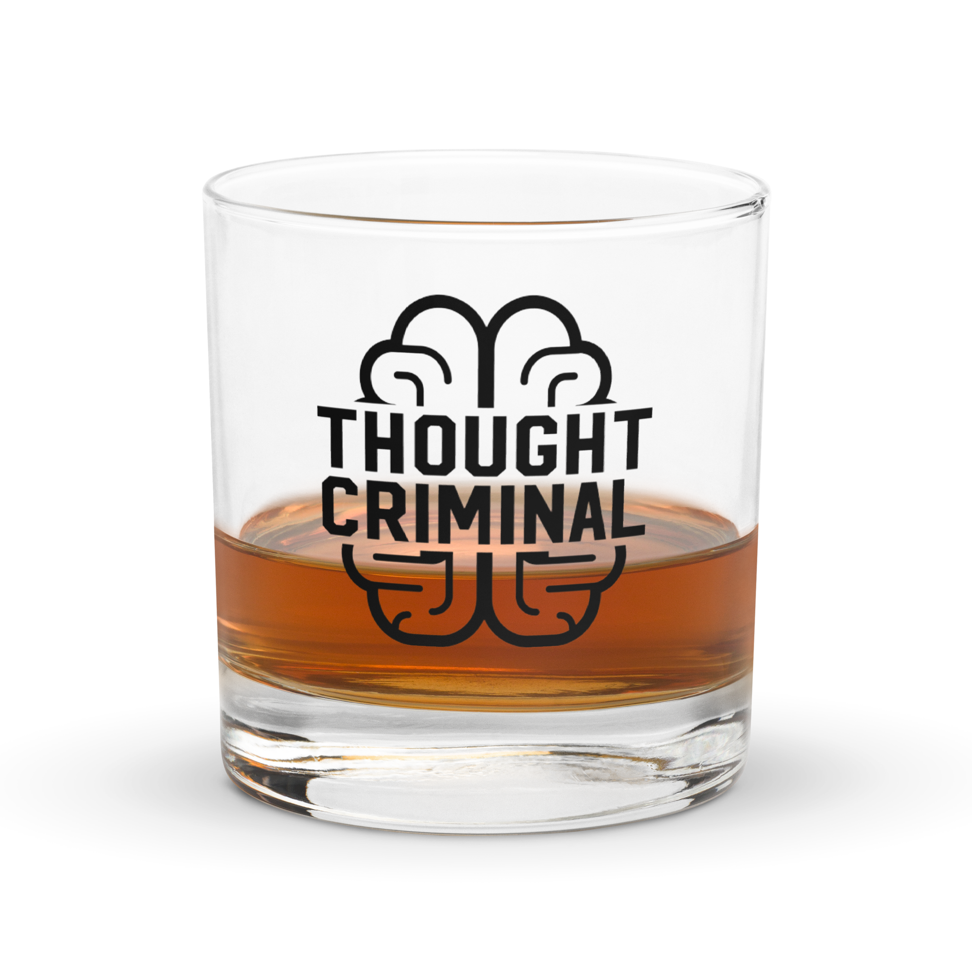 Thought Criminal Rocks Glass