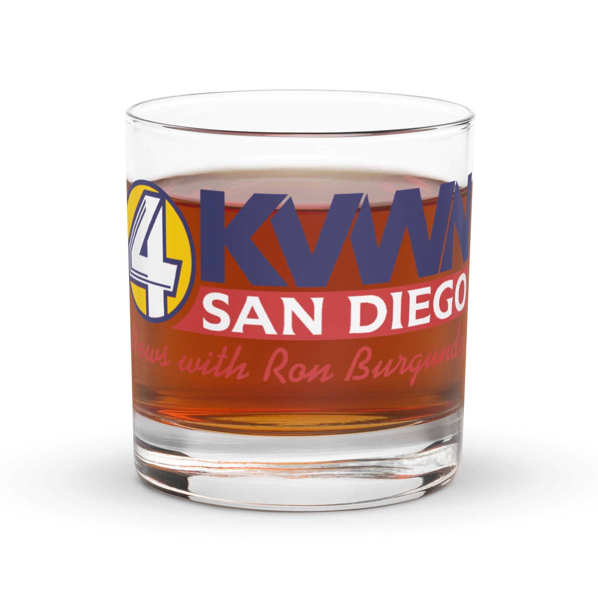 KVWN News with Ron Burgundy Scotch Glass