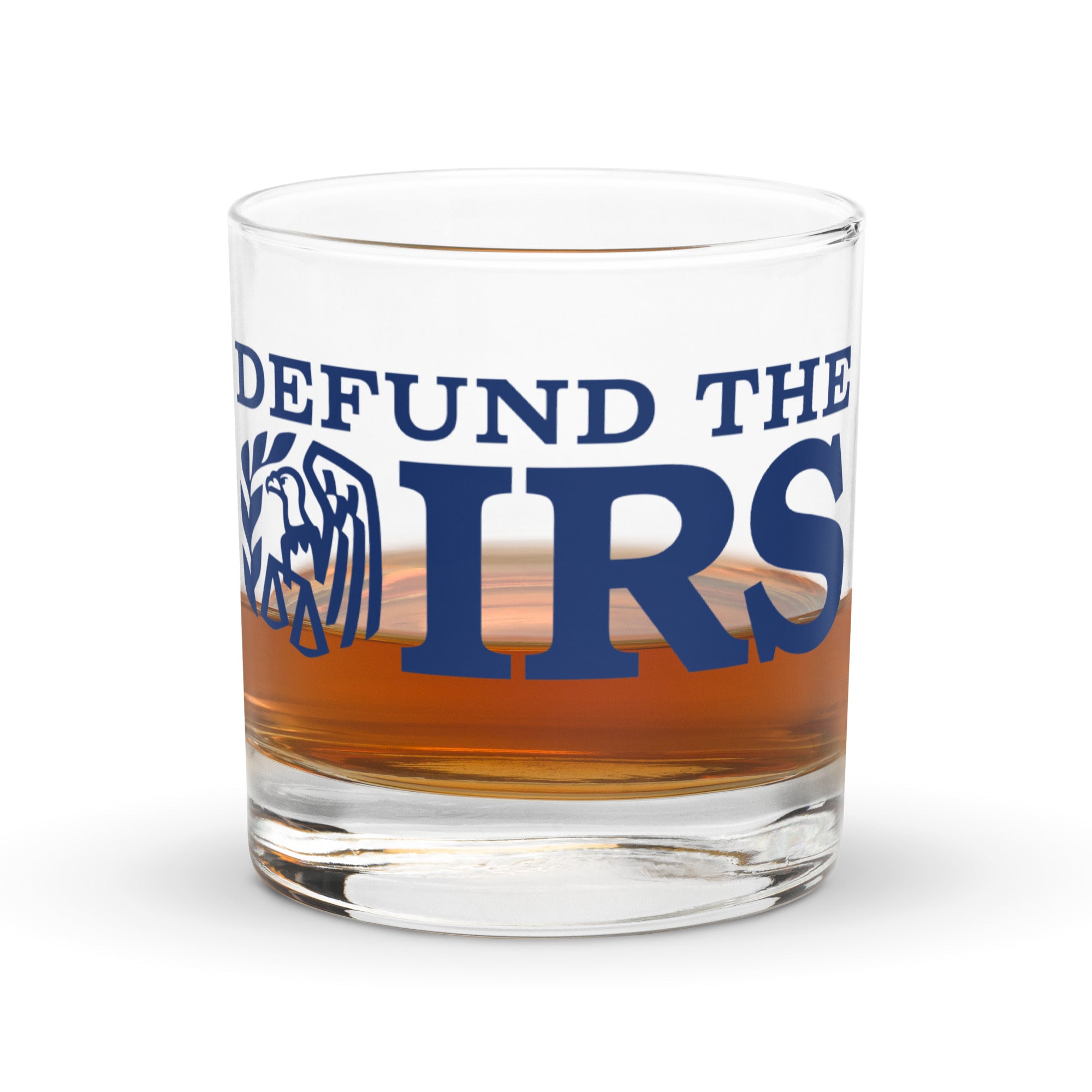 Defund the IRS Rocks Glass