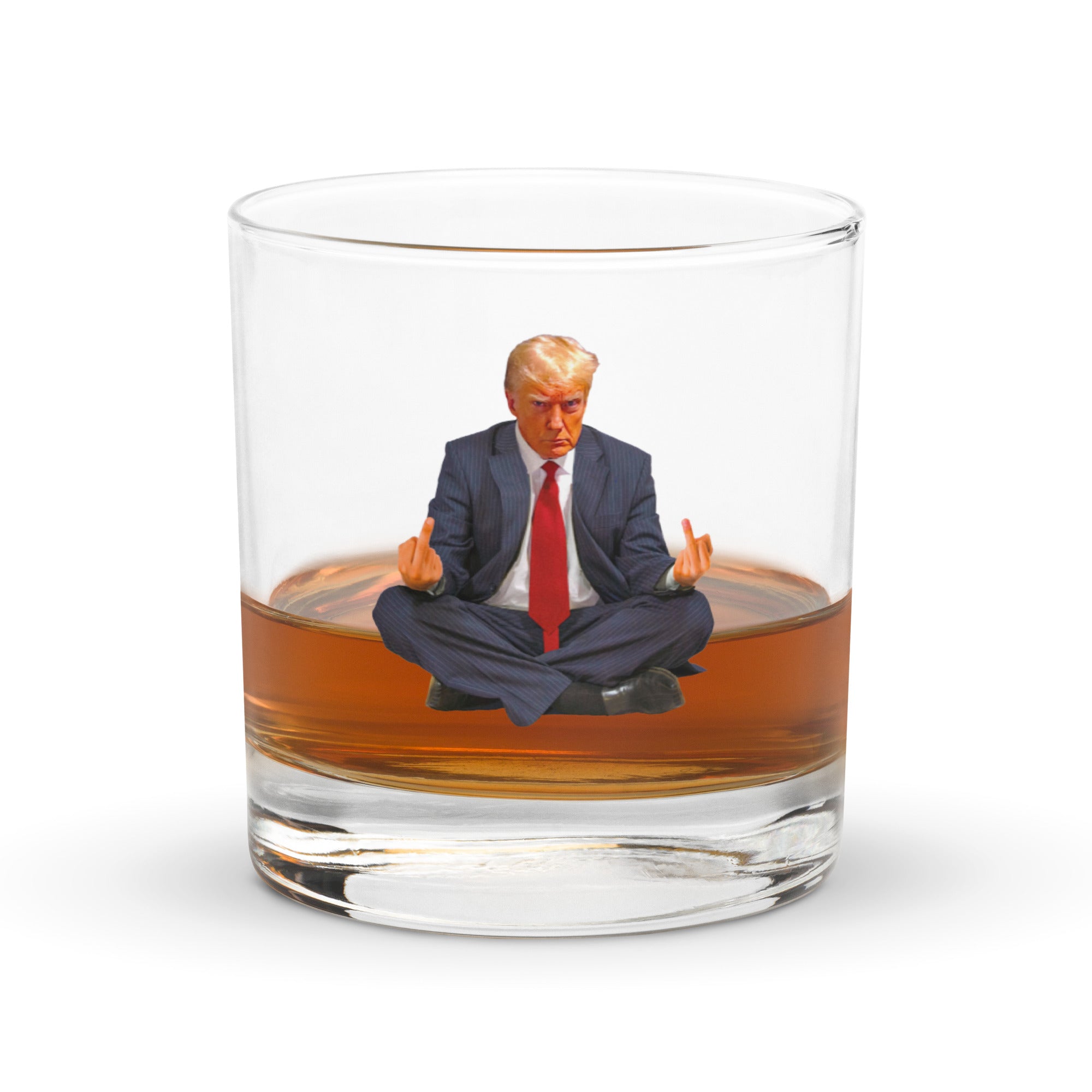 Zen of Trump Rocks Glass