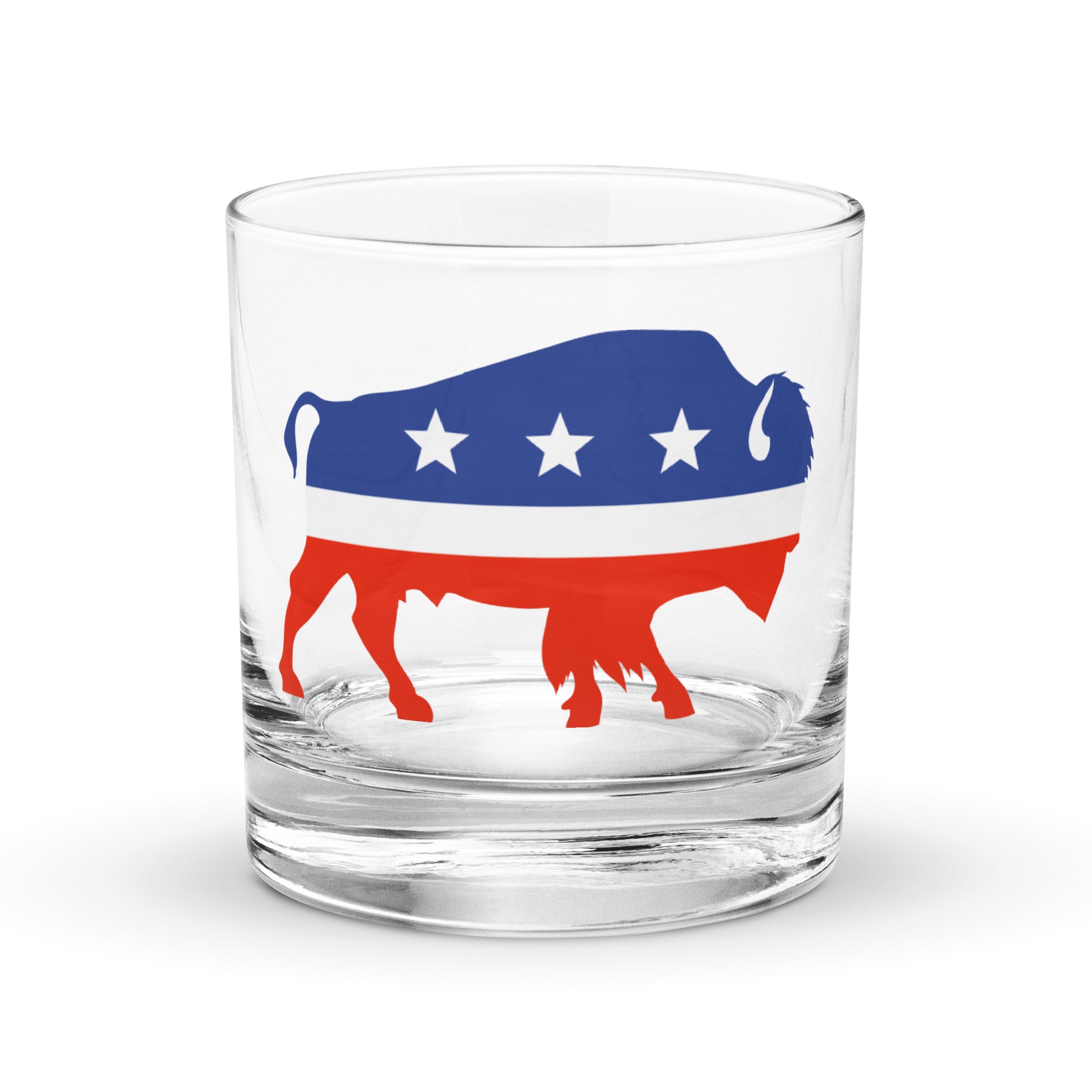 Liberty Maniacs Bison Rocks Glass