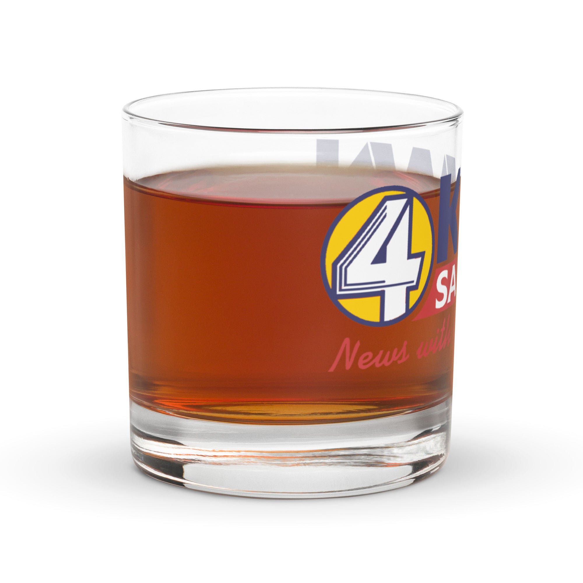 KVWN News with Ron Burgundy Scotch Glass