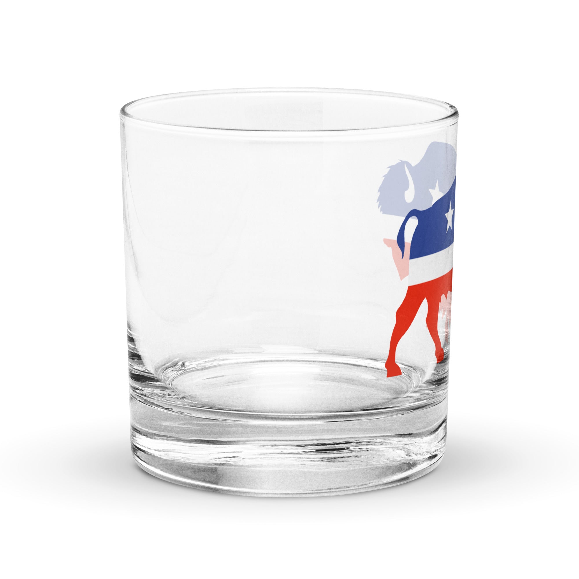 Liberty Maniacs Bison Rocks Glass