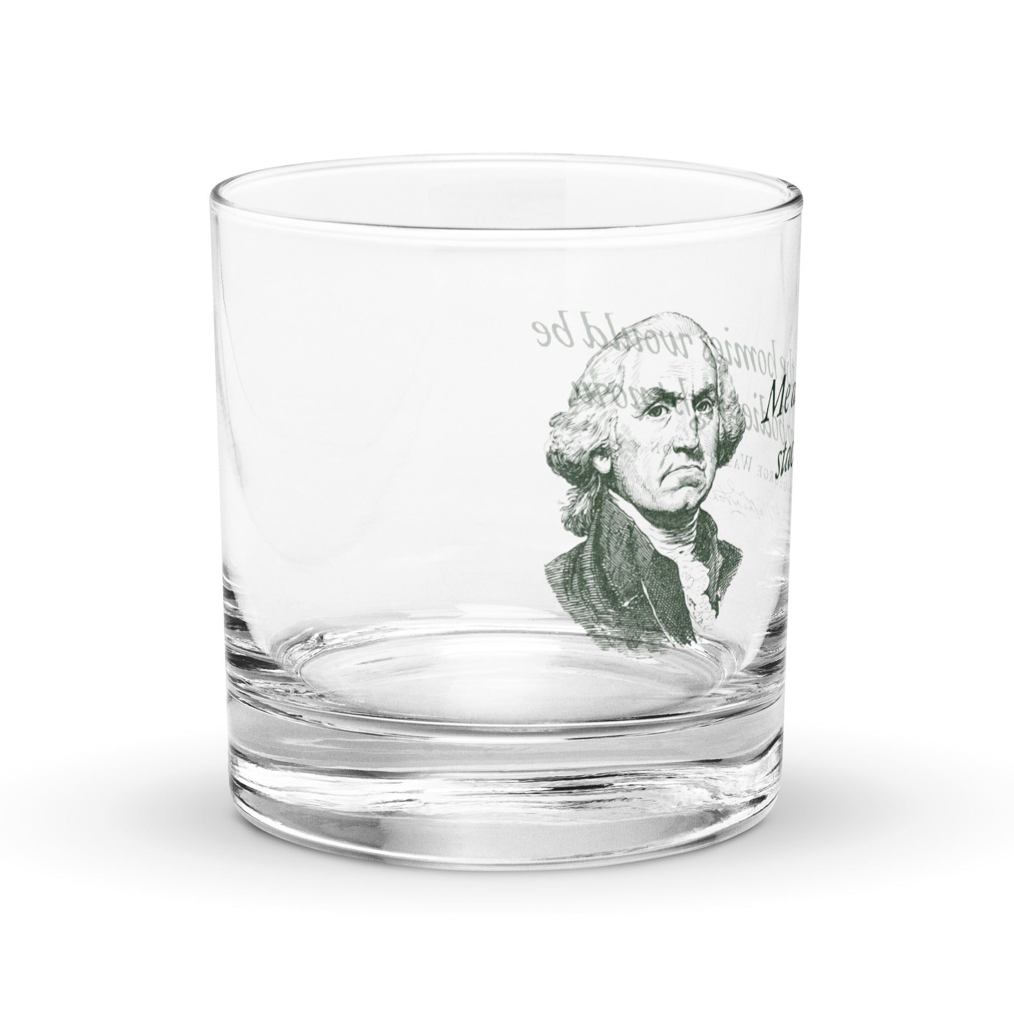 George Washington Me and the Homies Rocks glass